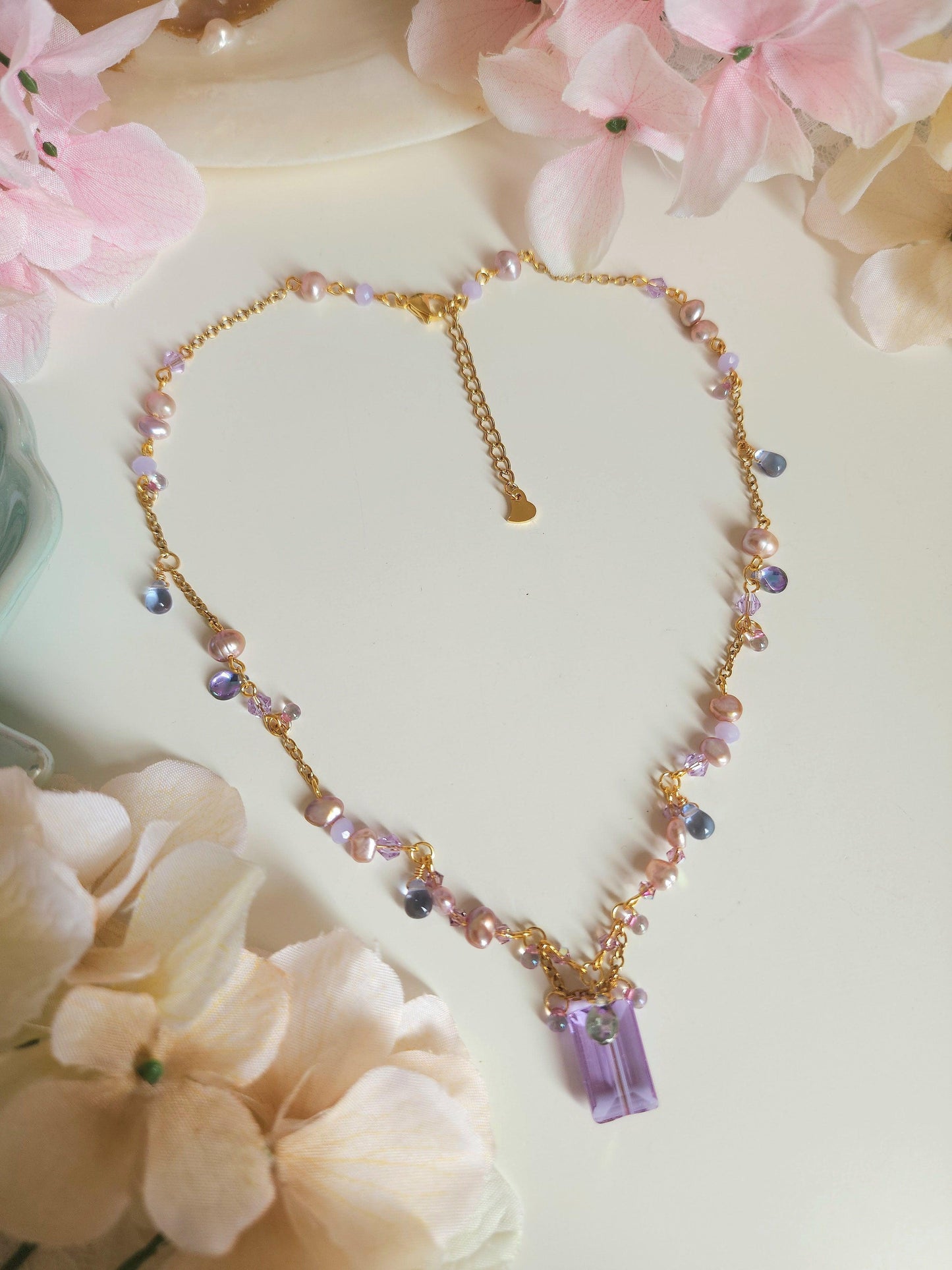 Amethyst Reefs Necklace - By Cocoyu