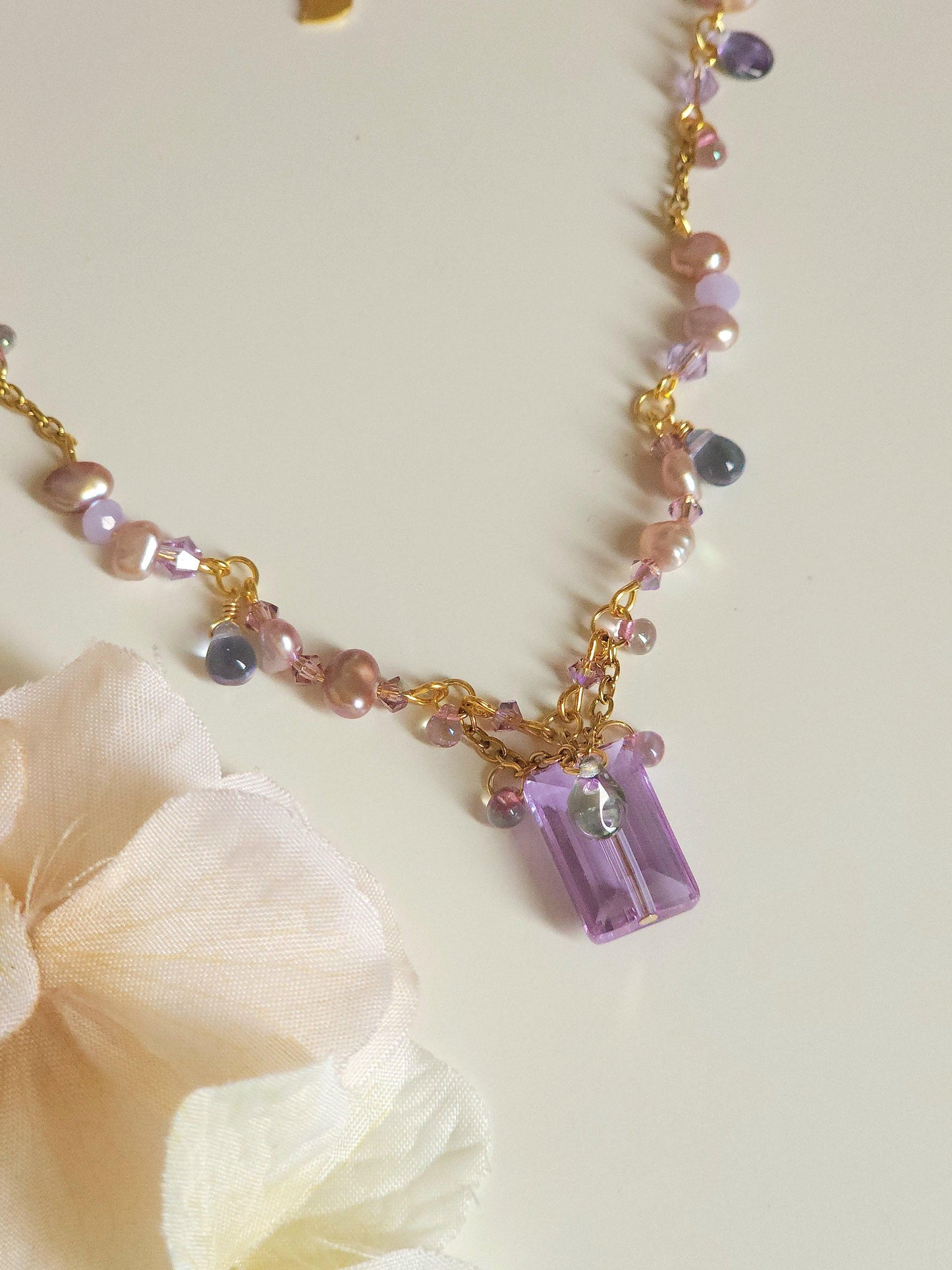 Amethyst Reefs Necklace - By Cocoyu