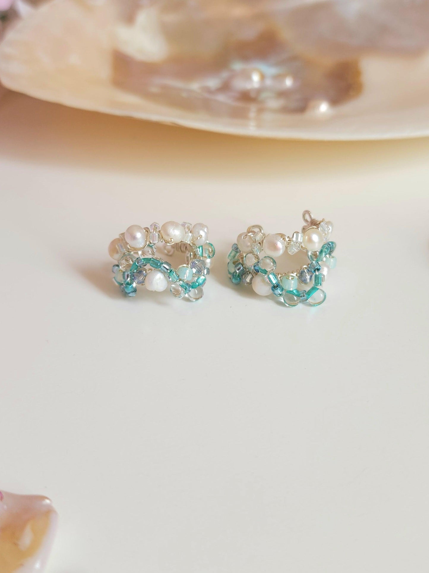 Azure Allure Earcuffs - By Cocoyu