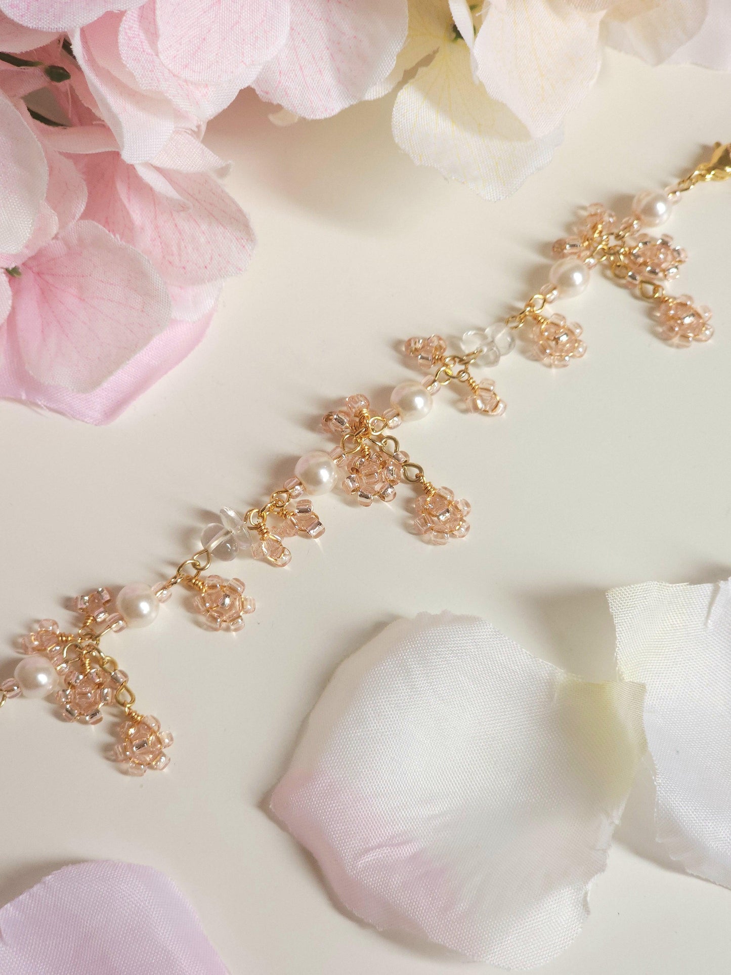 Fairy Pink Blossoms Bracelet - By Cocoyu