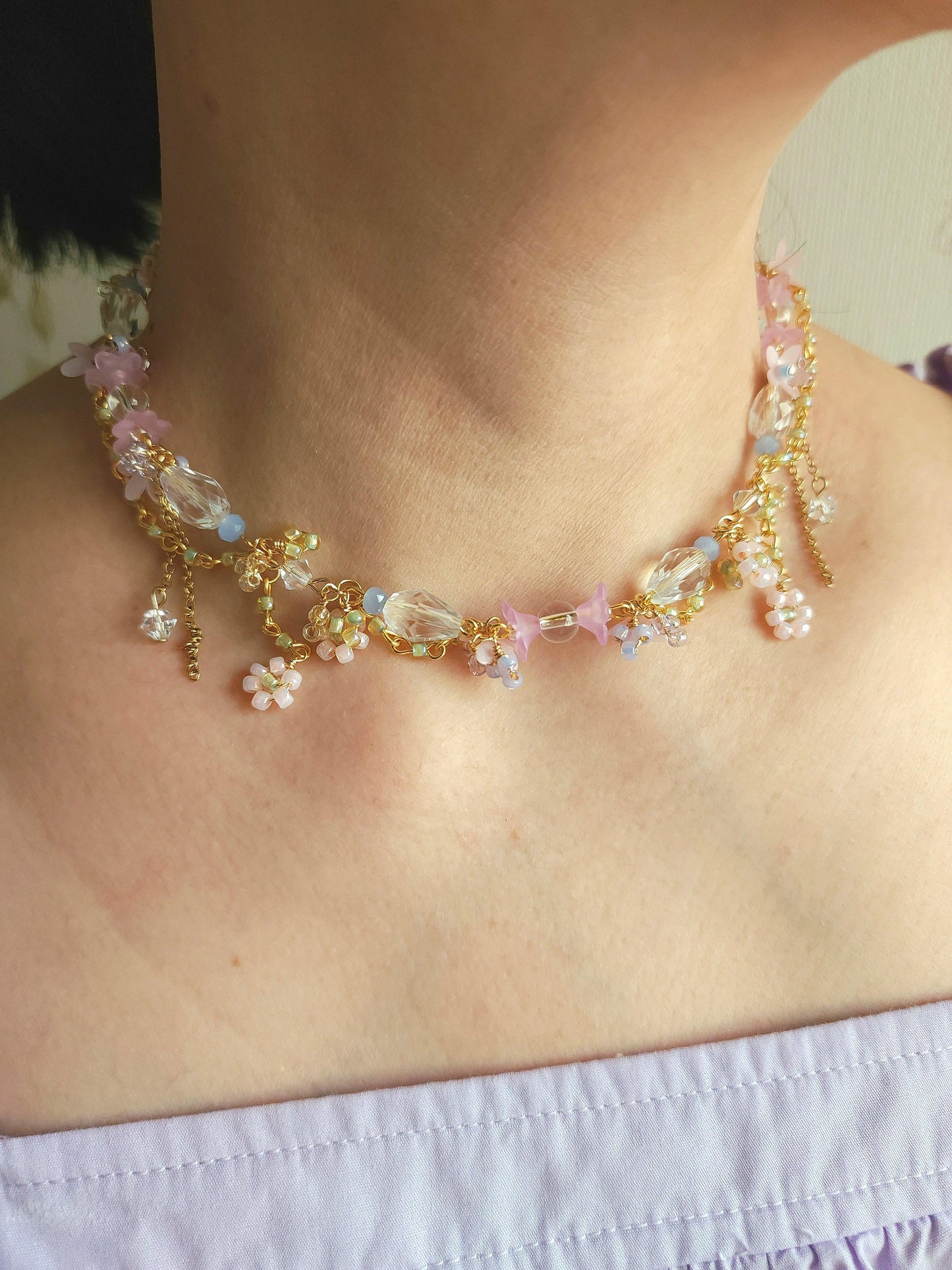 Floral Pools Necklace - By Cocoyu
