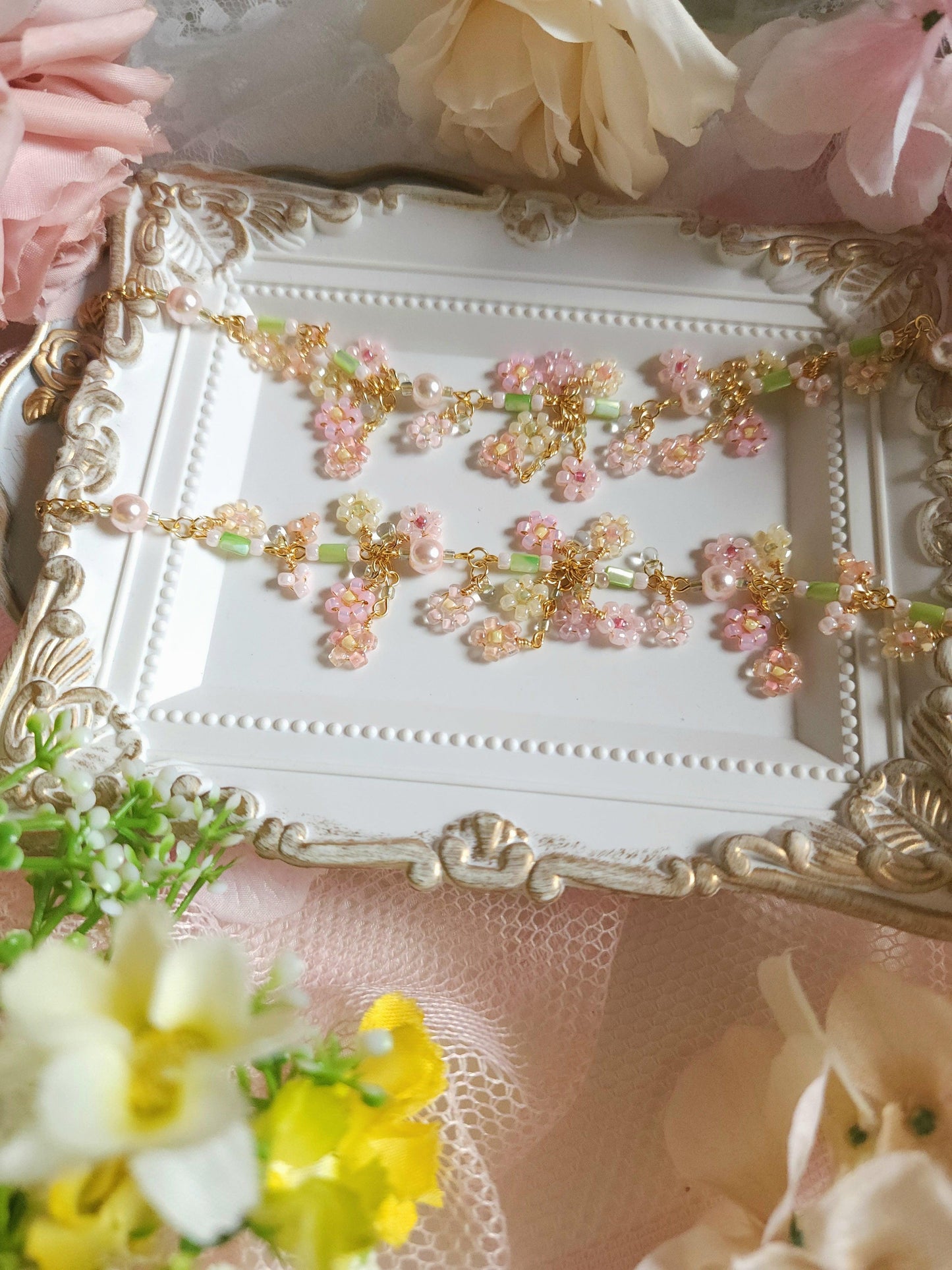 'Gift of Spring' Floral Bouquet Bracelet - By Cocoyu