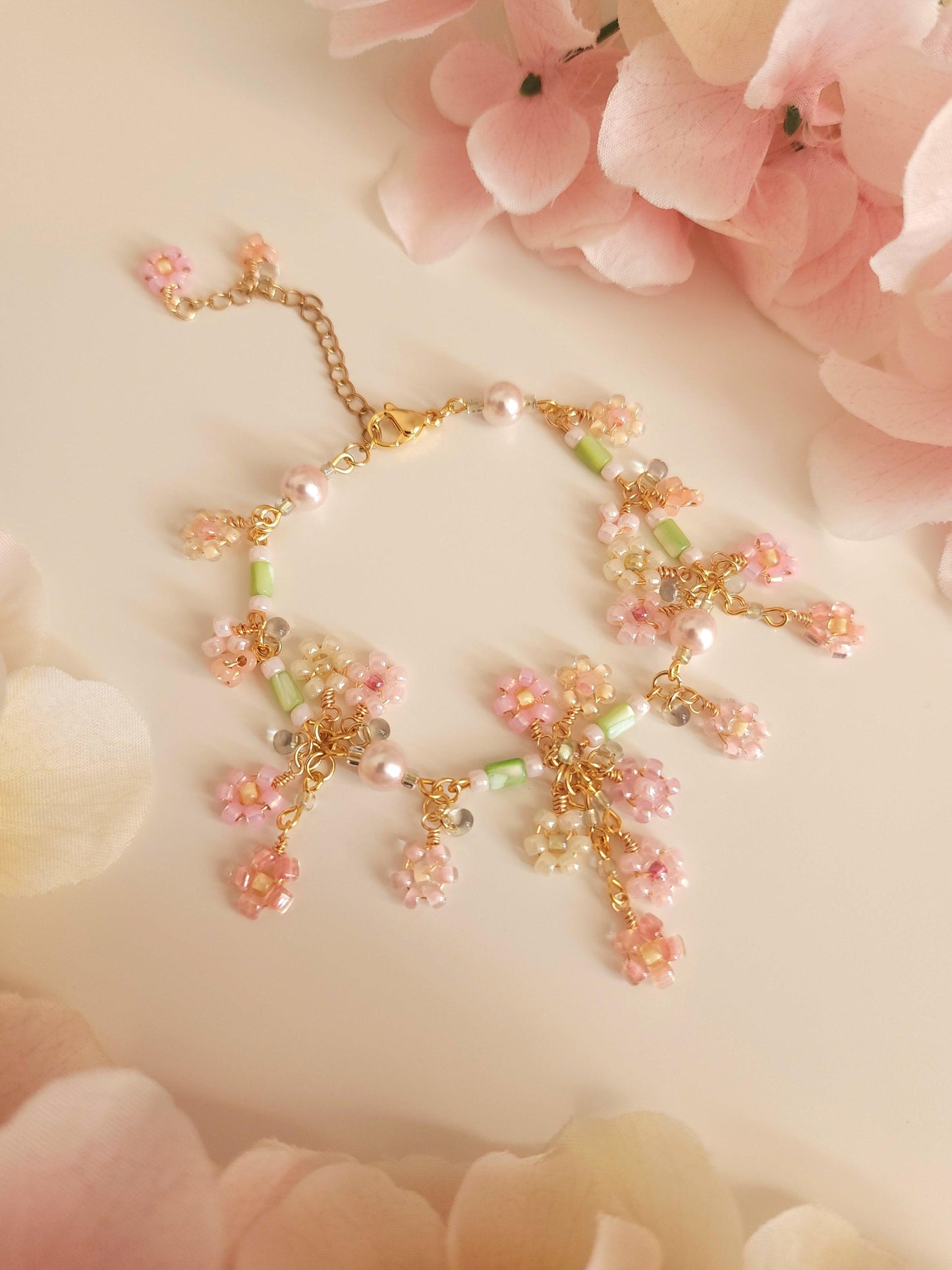 'Gift of Spring' Floral Bouquet Bracelet - By Cocoyu