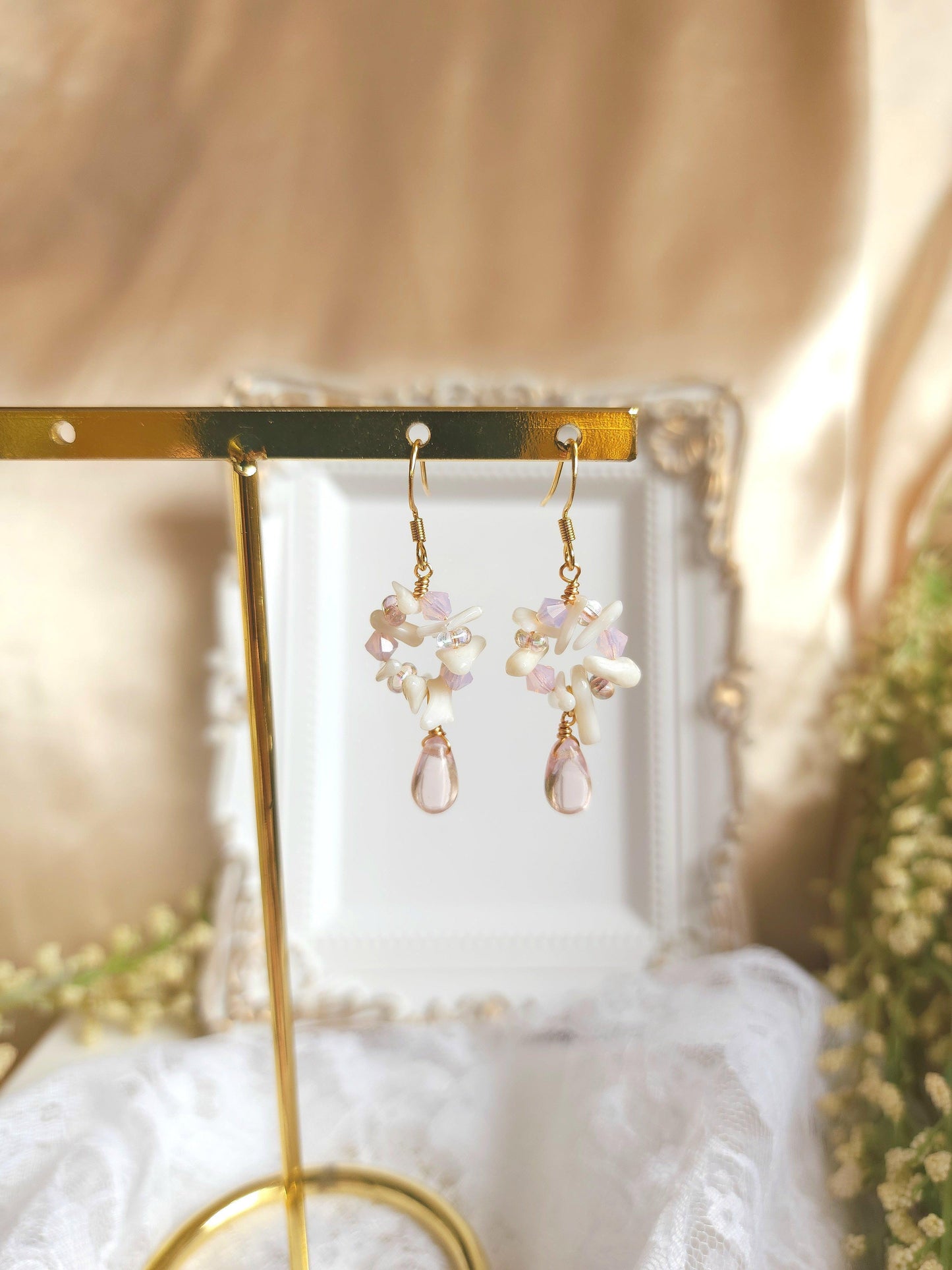 Mermaid's Blush Earrings - By Cocoyu