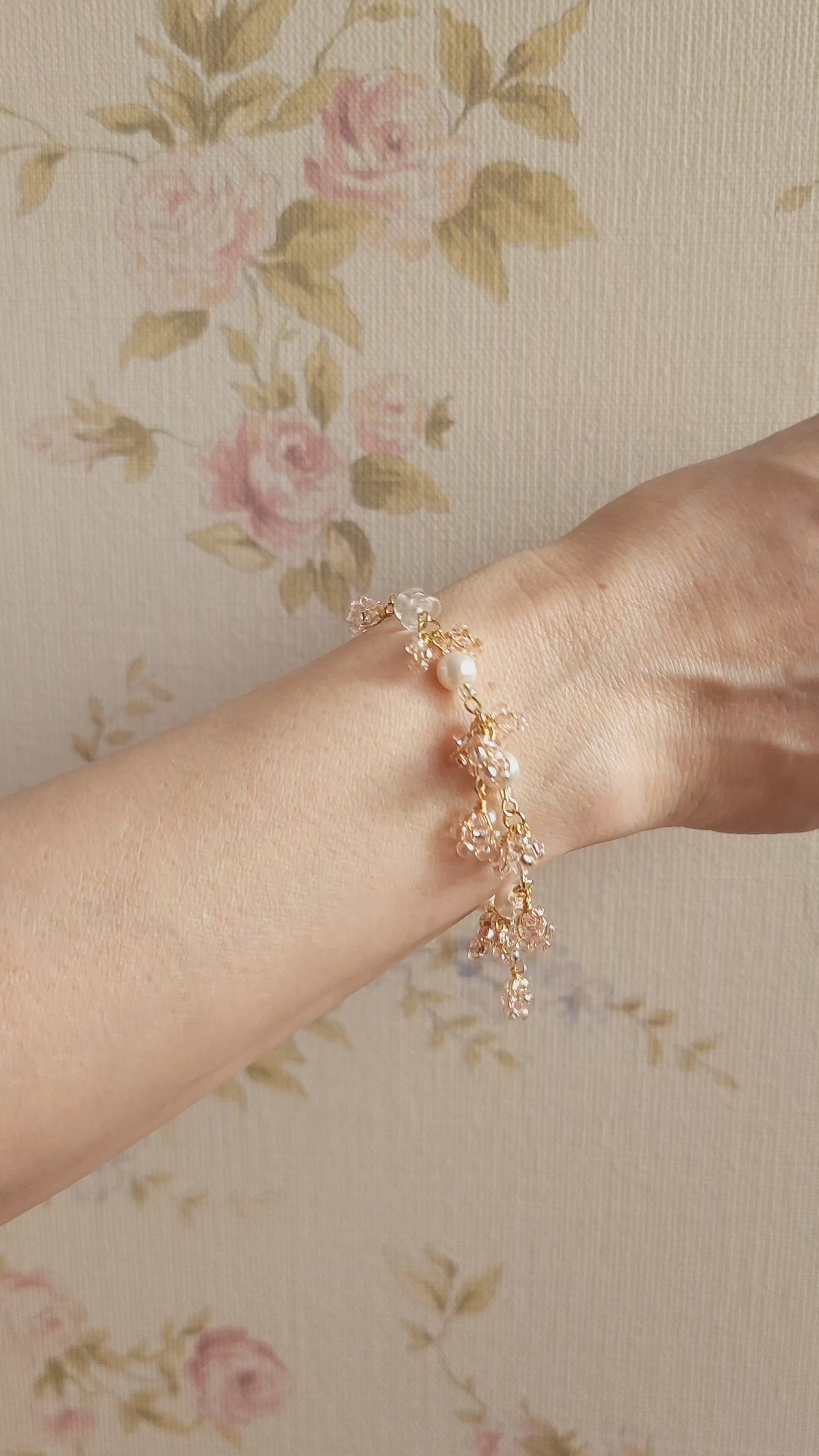 Fairy Pink Blossoms Bracelet.