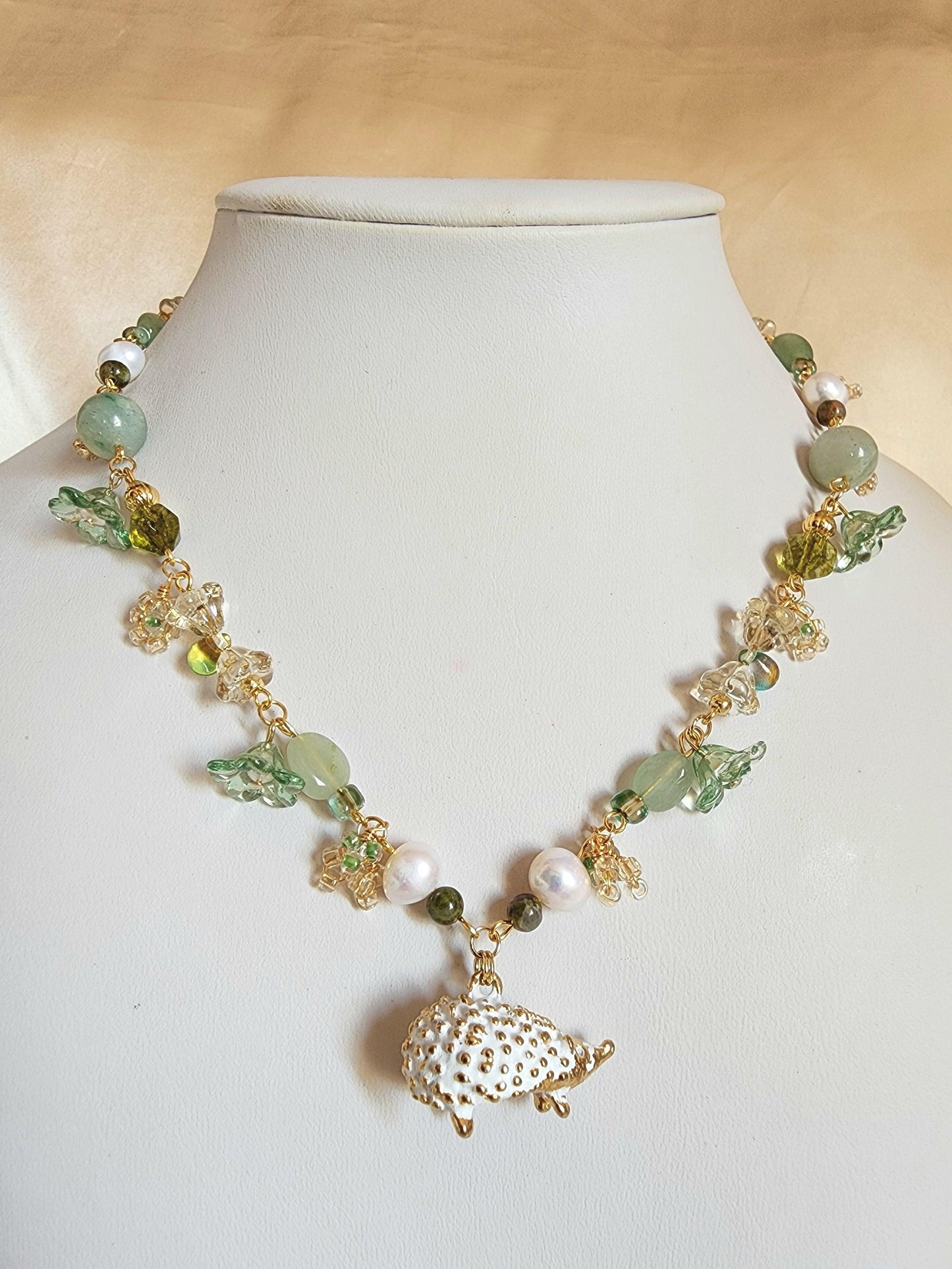 Woodland Hedgehog Necklace - By Cocoyu