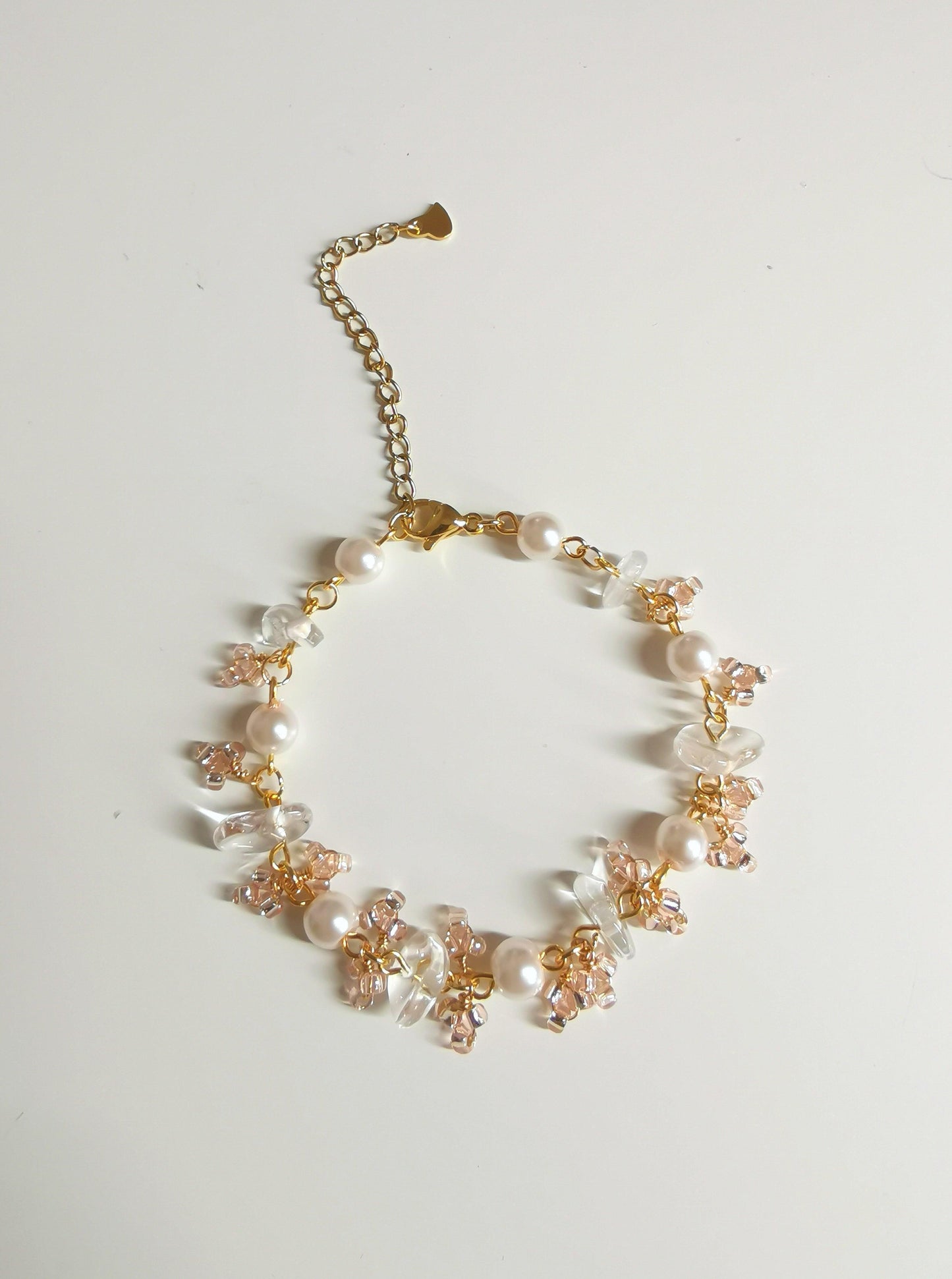 Fairy Pink Flowers Bracelet - By Cocoyu