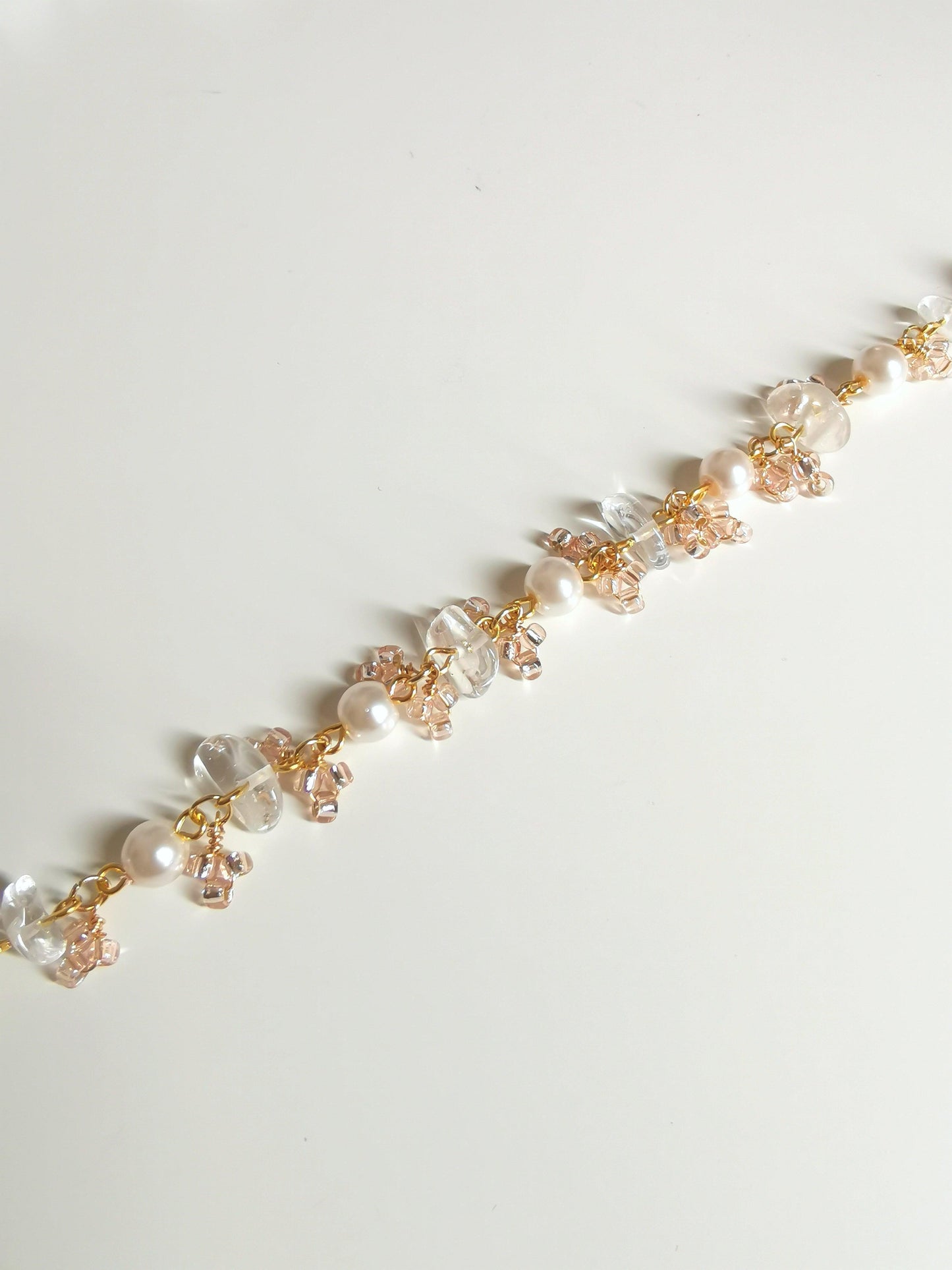 Fairy Pink Flowers Bracelet - By Cocoyu