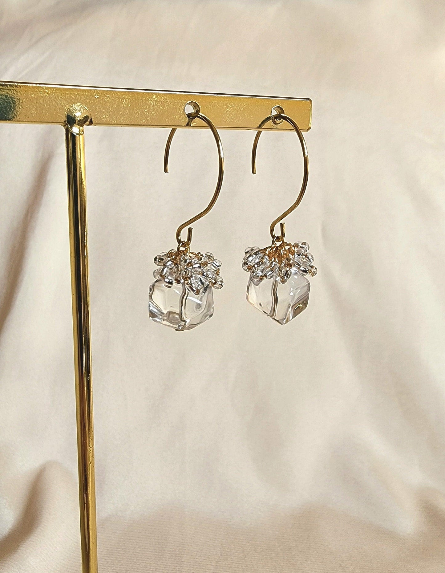 Frost Cubes Earrings - By Cocoyu