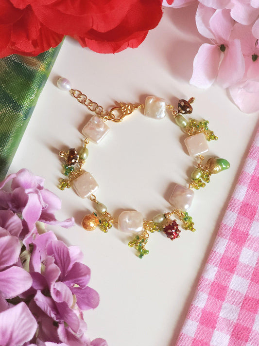 Fruit Feast Pearl Bracelet