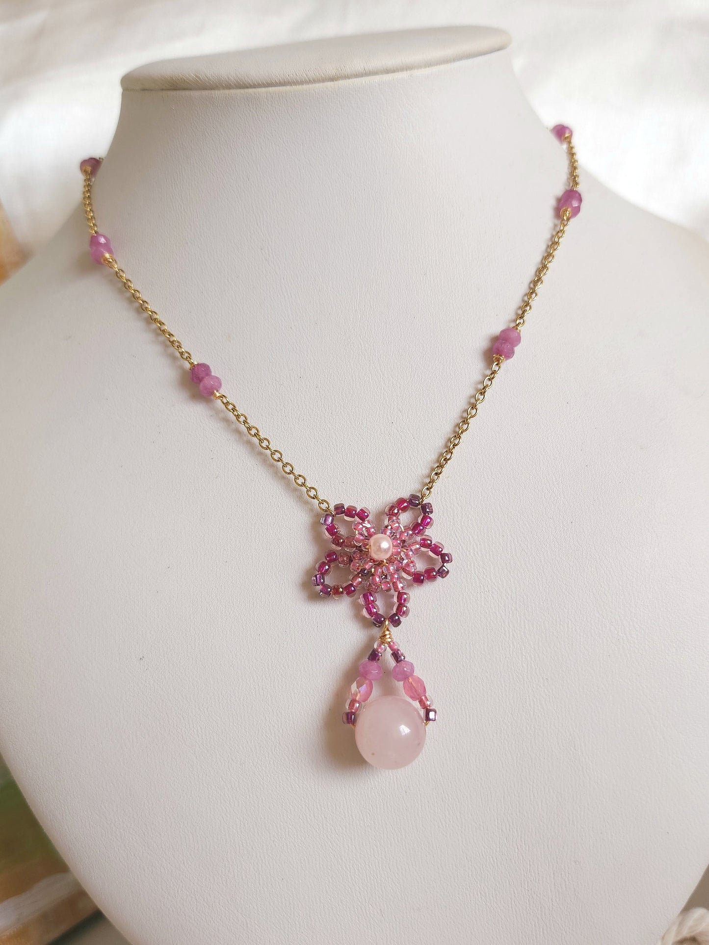 Rose at Dusk Necklace