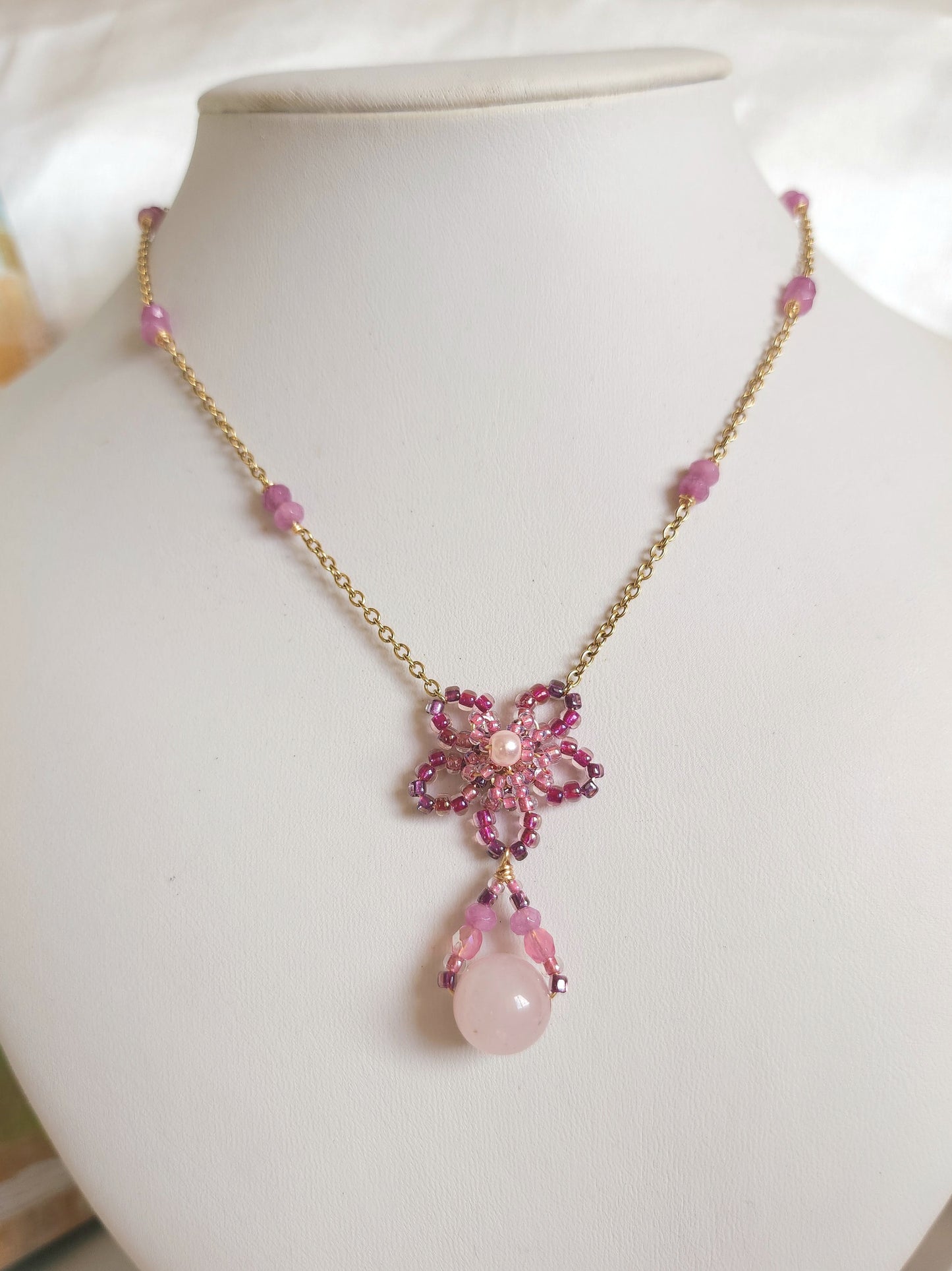 Rose at Dusk Necklace