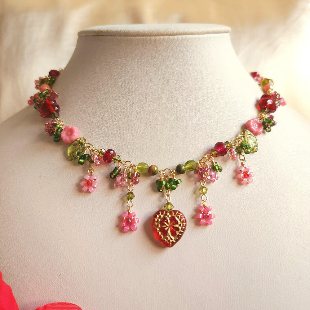 
                  
                    Amaryllis Heart Necklace - By Cocoyu
                  
                