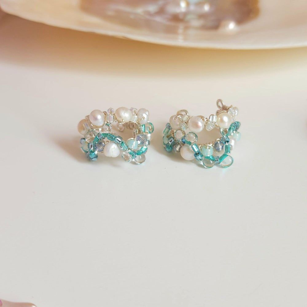 Azure Allure Earcuffs - By Cocoyu