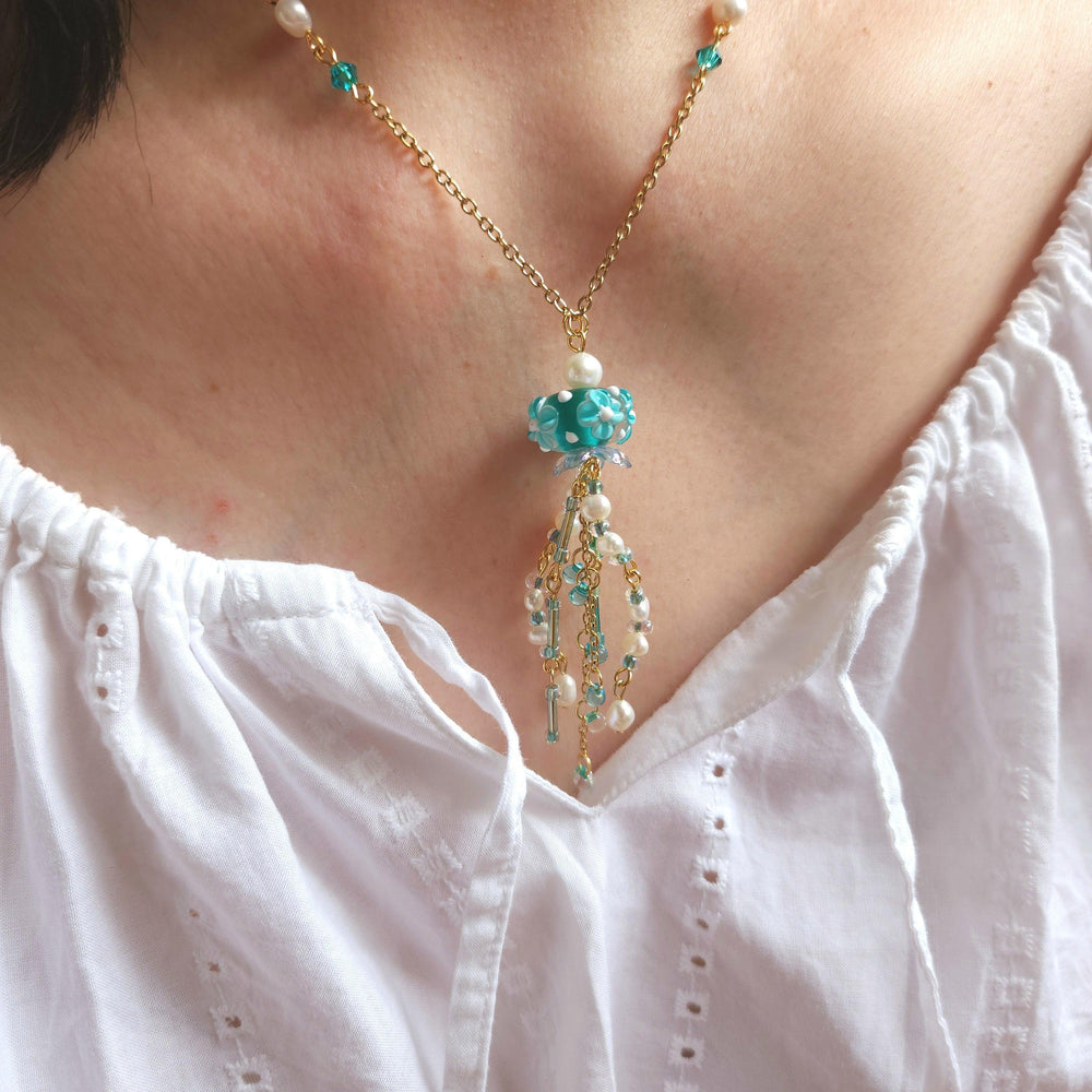 
                  
                    Blue Jellyfish Necklace - By Cocoyu
                  
                