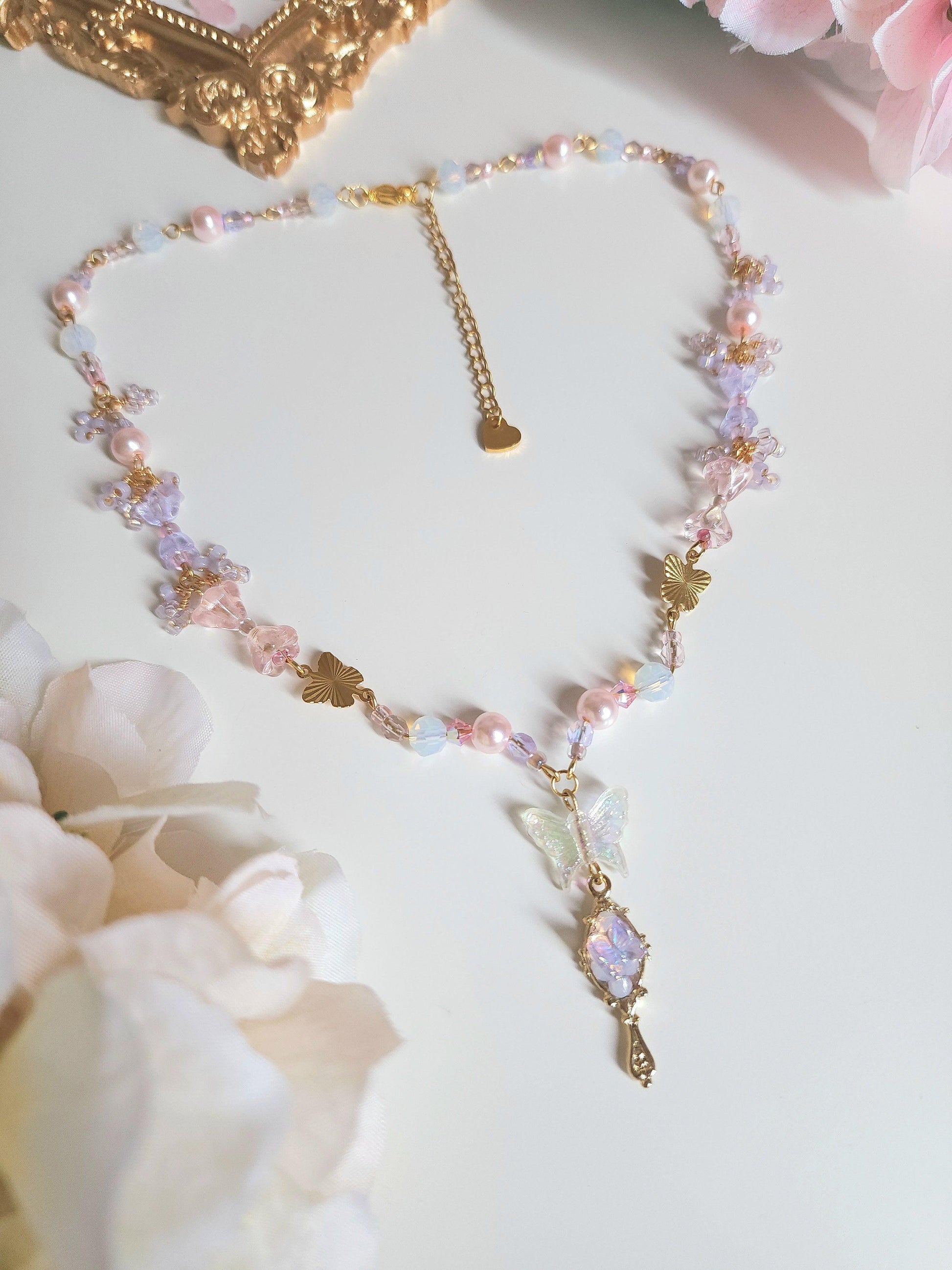 Butterfly Mirror Necklace - By Cocoyu