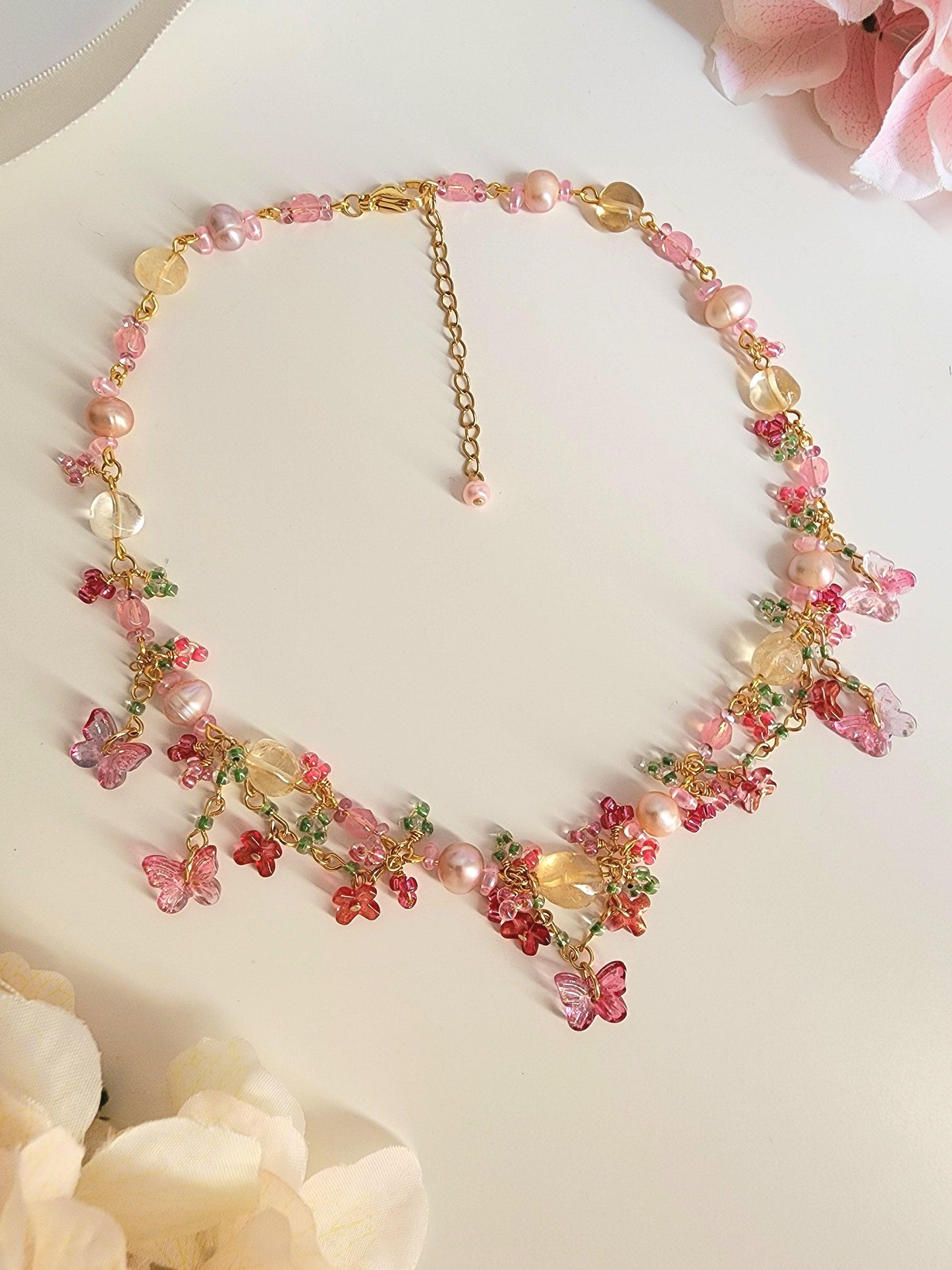 Butterfly Sunset Necklace - By Cocoyu