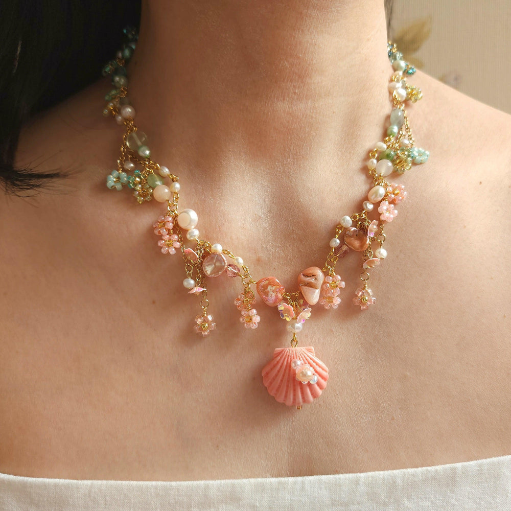 Coral Sunset Necklace - By Cocoyu