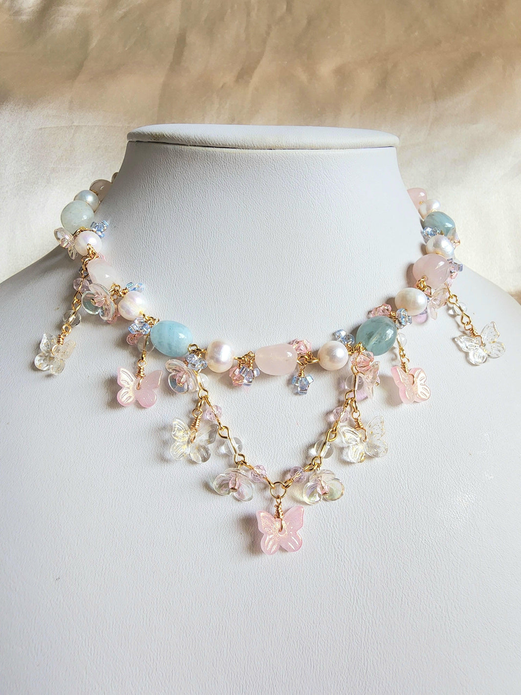 Sakura Dream Butterfly Necklace