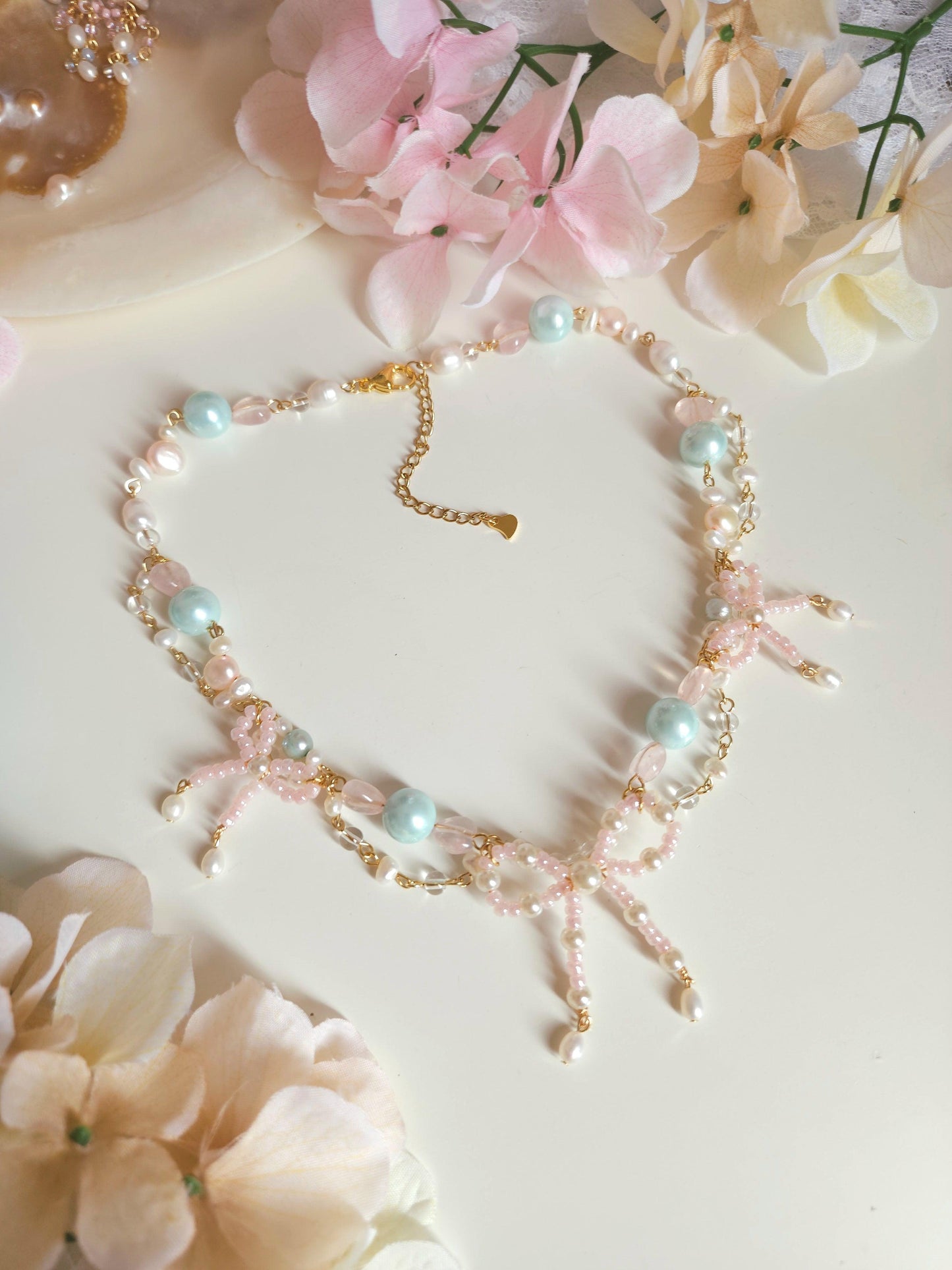 Dreamy Tides Ribbon Necklace - By Cocoyu