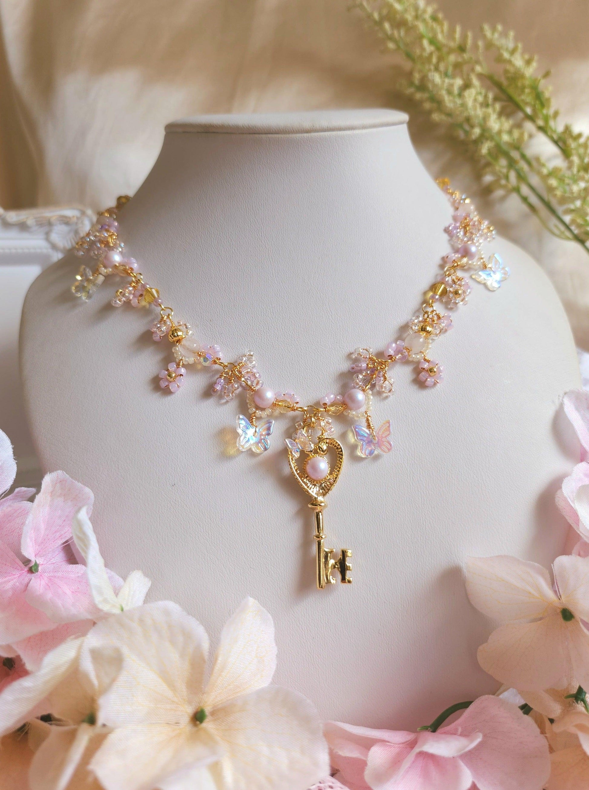 Fairy Garden's Key Necklace (Newly Restocked) - By Cocoyu