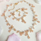Fairy Pink Blossoms Necklace - By Cocoyu