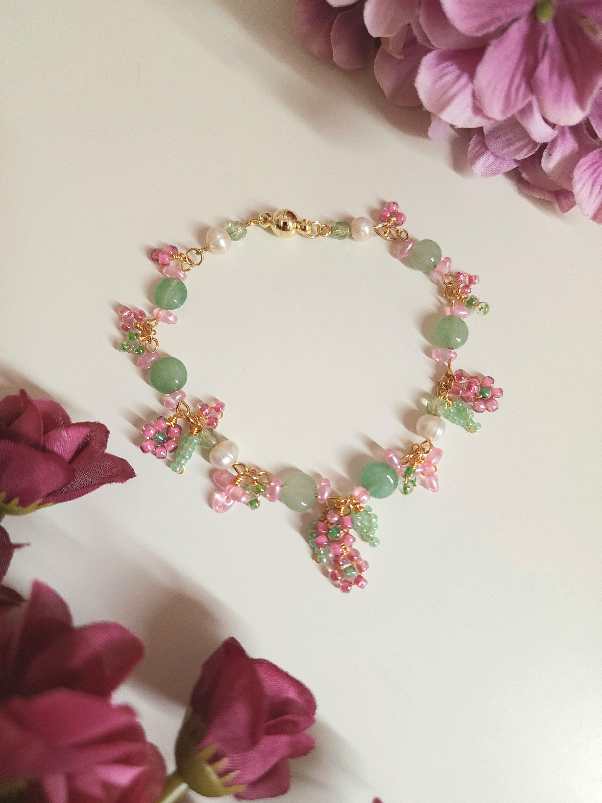 Garden Azalea Bracelet - By Cocoyu