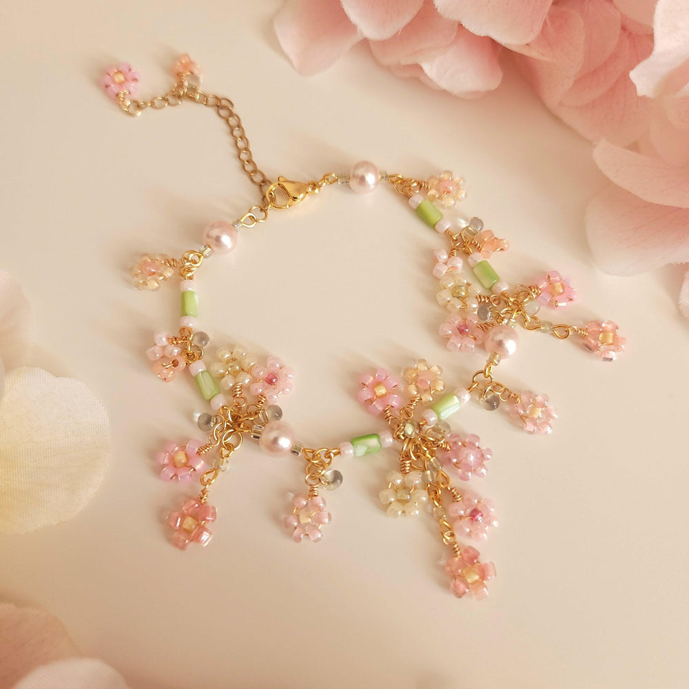 'Gift of Spring' Floral Bouquet Bracelet - By Cocoyu