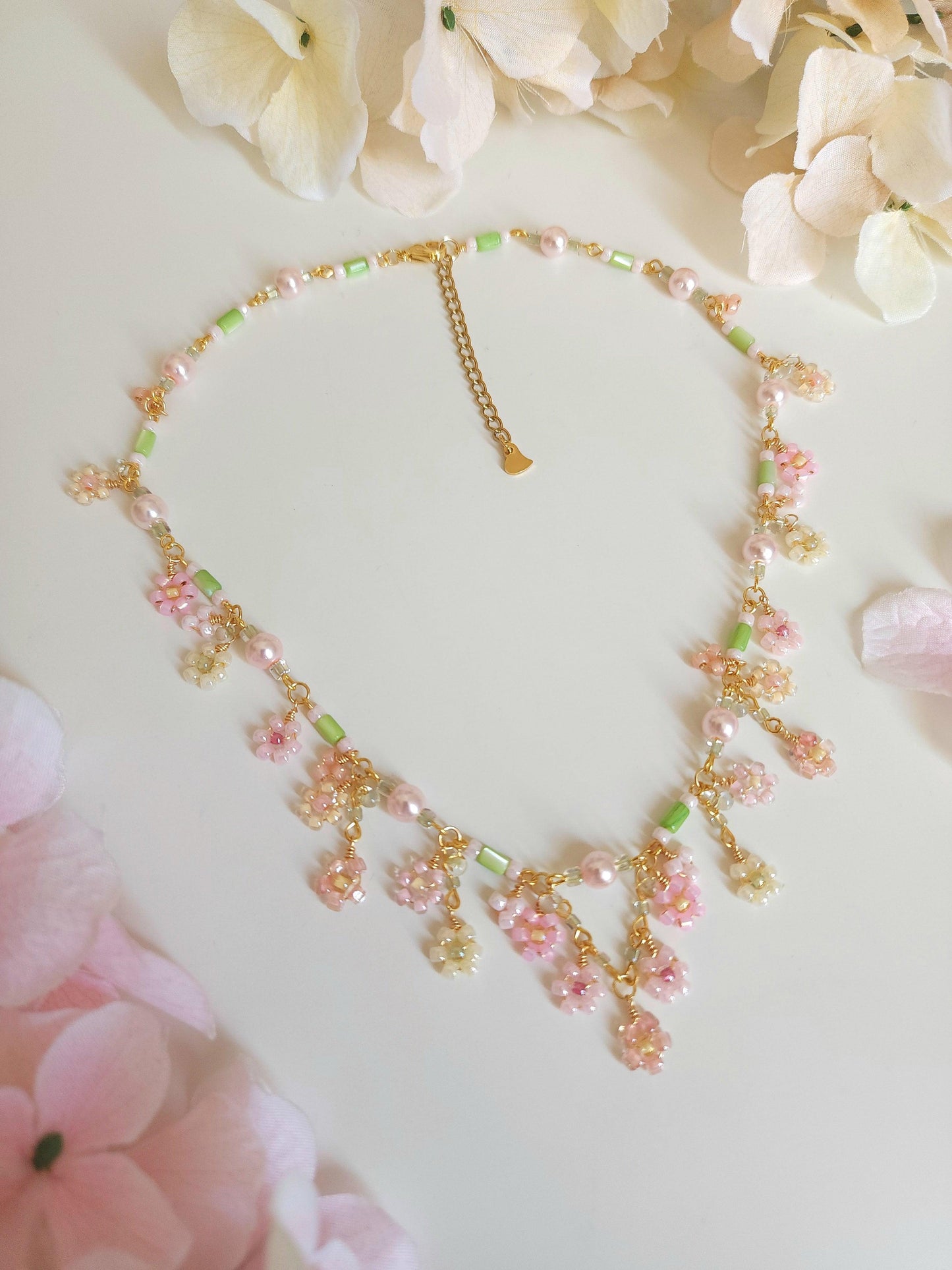 'Gift of Spring' Floral Bouquet Necklace - By Cocoyu