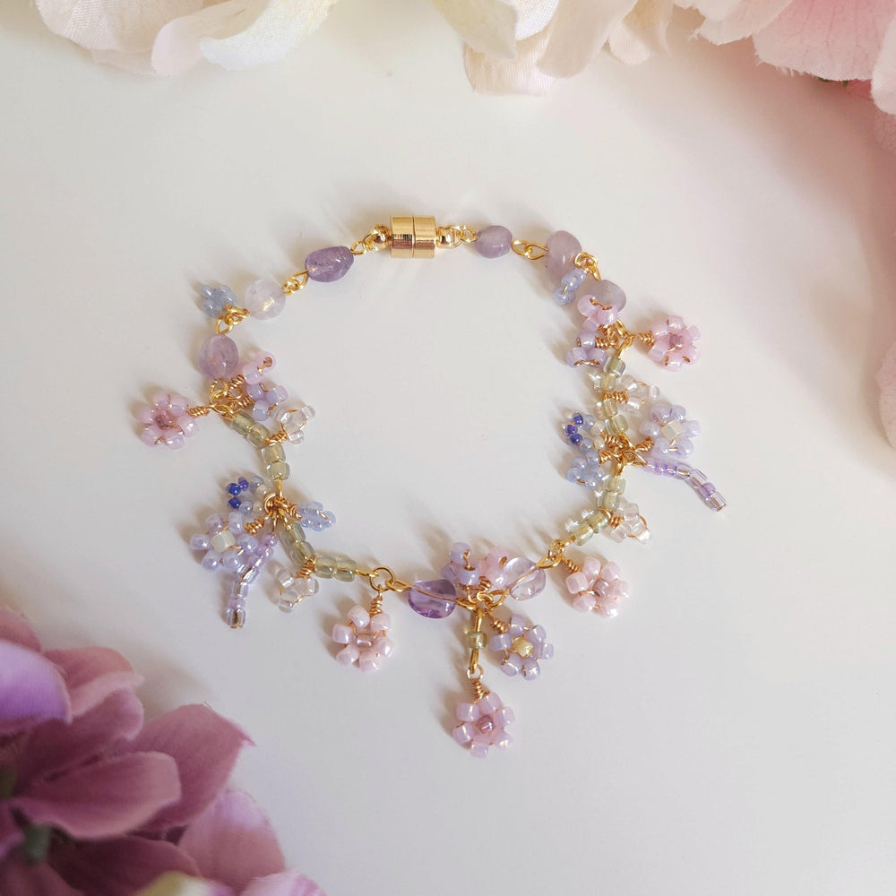 
                  
                    Lavender Haze Floral Bracelet - By Cocoyu
                  
                