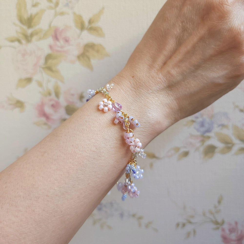 
                  
                    Lavender Haze Floral Bracelet - By Cocoyu
                  
                