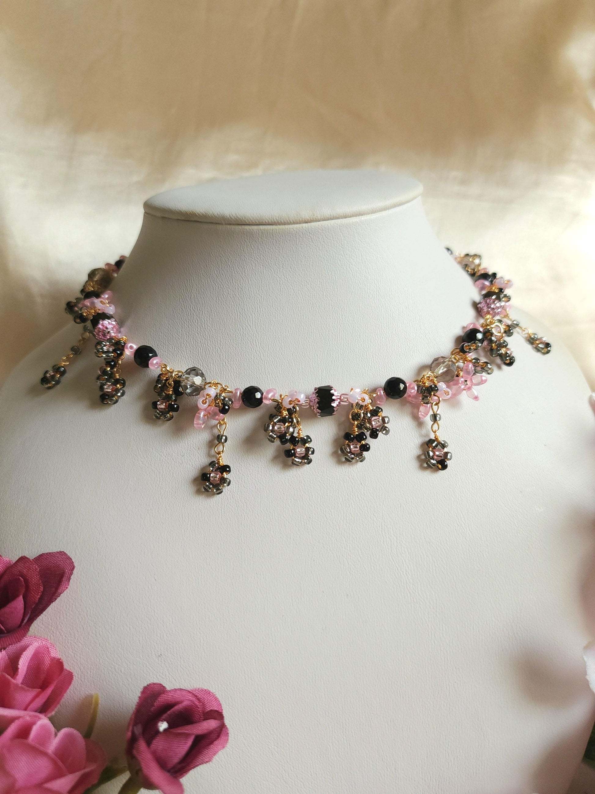 Night Roses Garden Necklace - By Cocoyu