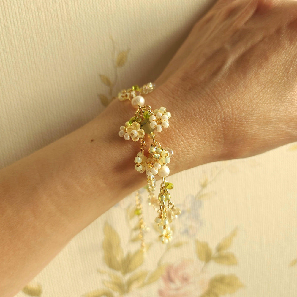 
                  
                    'Picnic in a Flower Field' Floral Bouquet Bracelet - By Cocoyu
                  
                