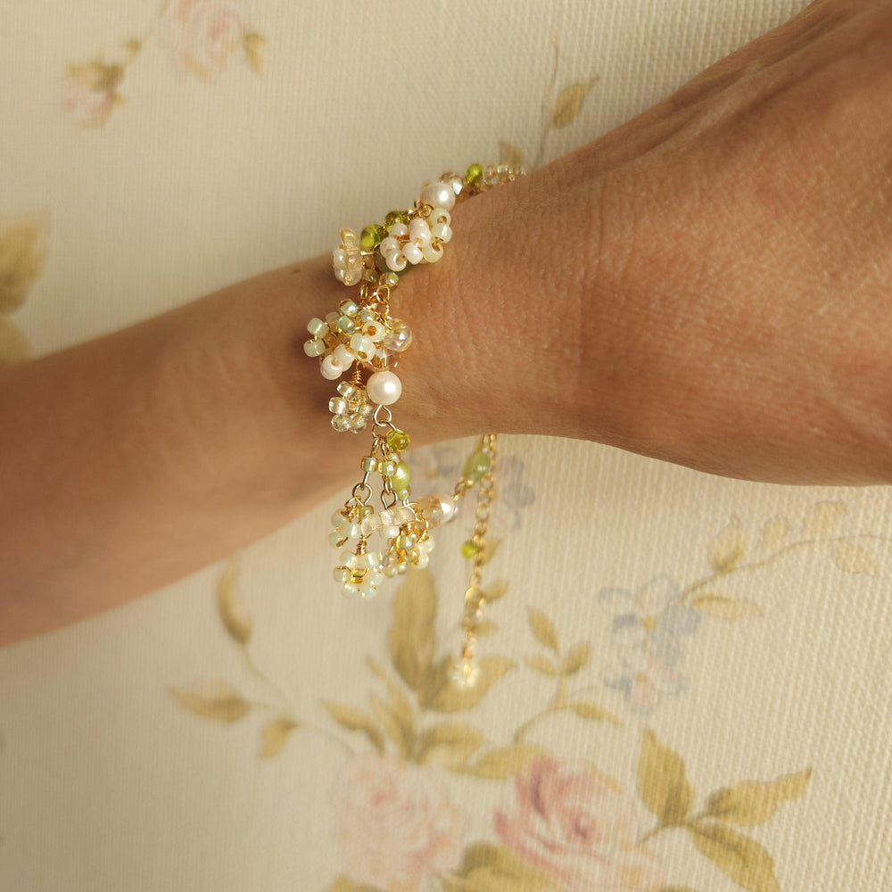 
                  
                    'Picnic in a Flower Field' Floral Bouquet Bracelet - By Cocoyu
                  
                