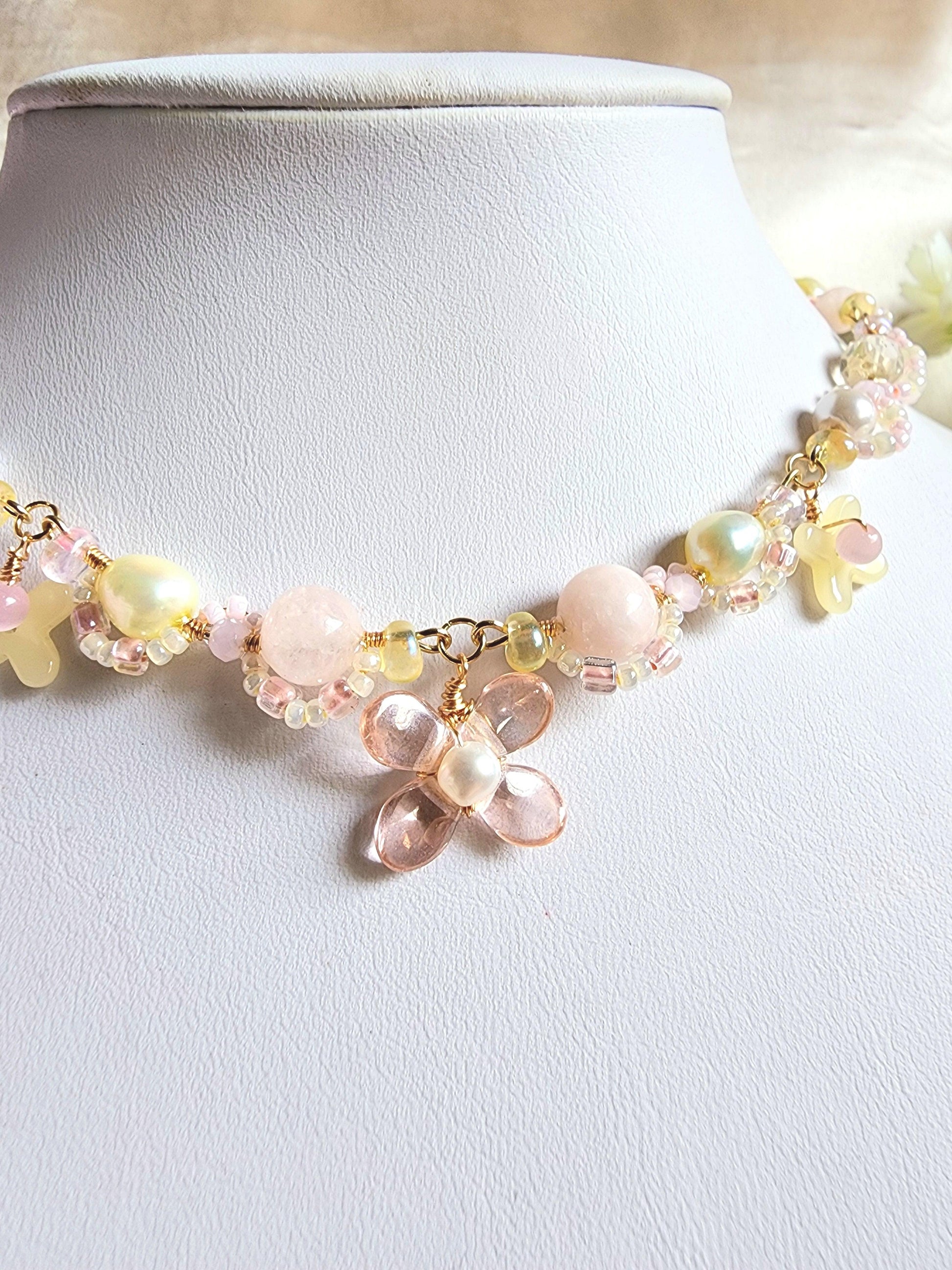Pink Lemonade Necklace - By Cocoyu