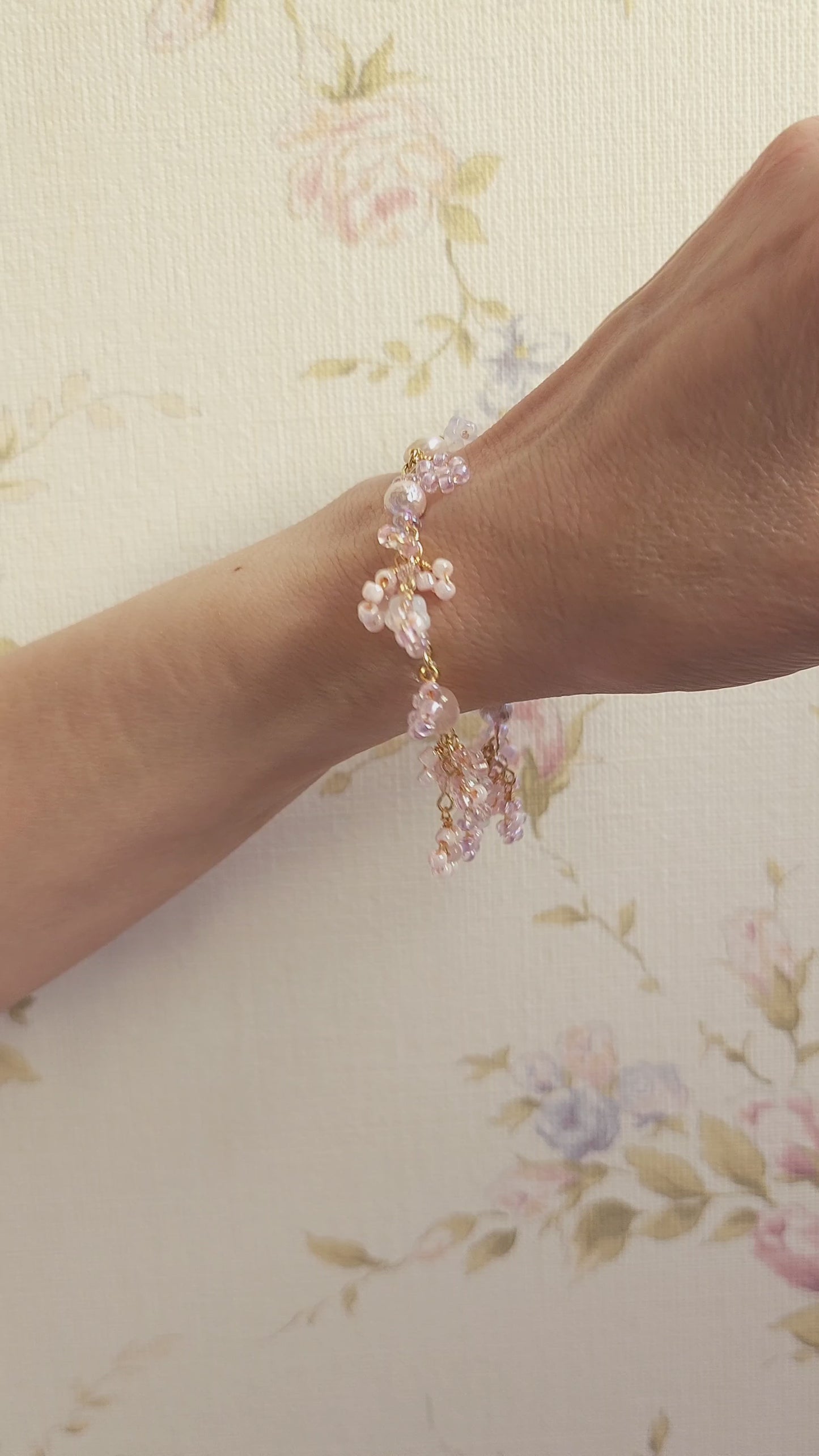 'Sakura's Kiss' Floral Bouquet Bracelet