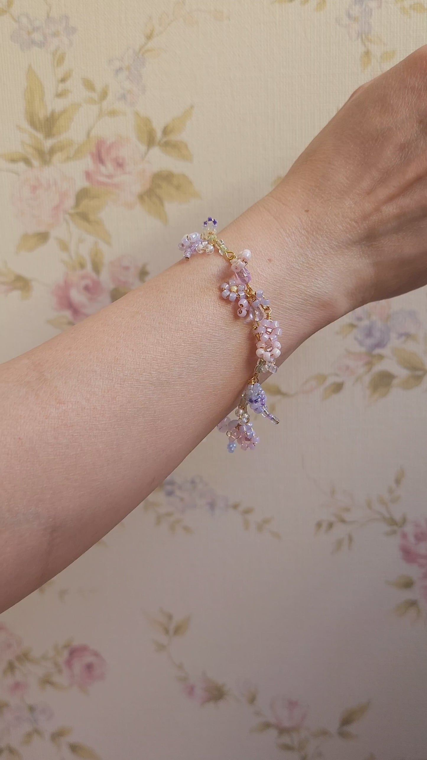 Lavender Haze Floral Bracelet