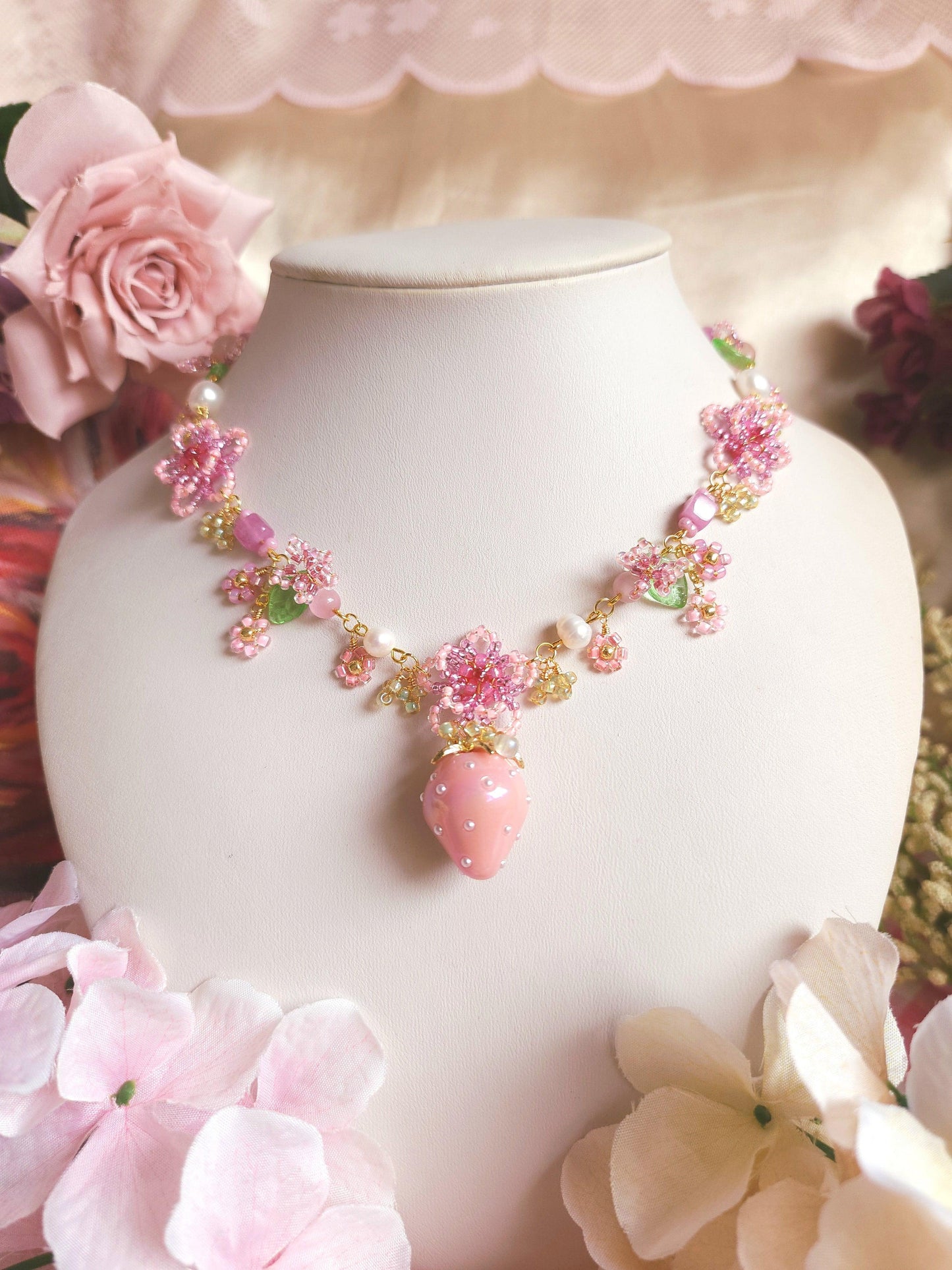 Blossoming Berry Harvest Necklace