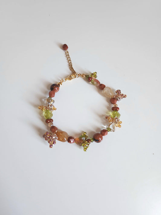 Autumn Colours Beaded Bracelet