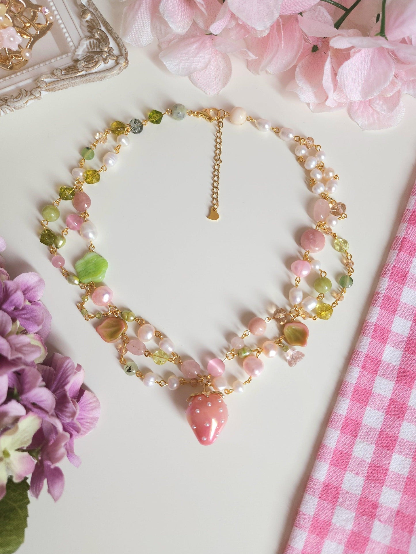 Strawberry Meadow Necklace