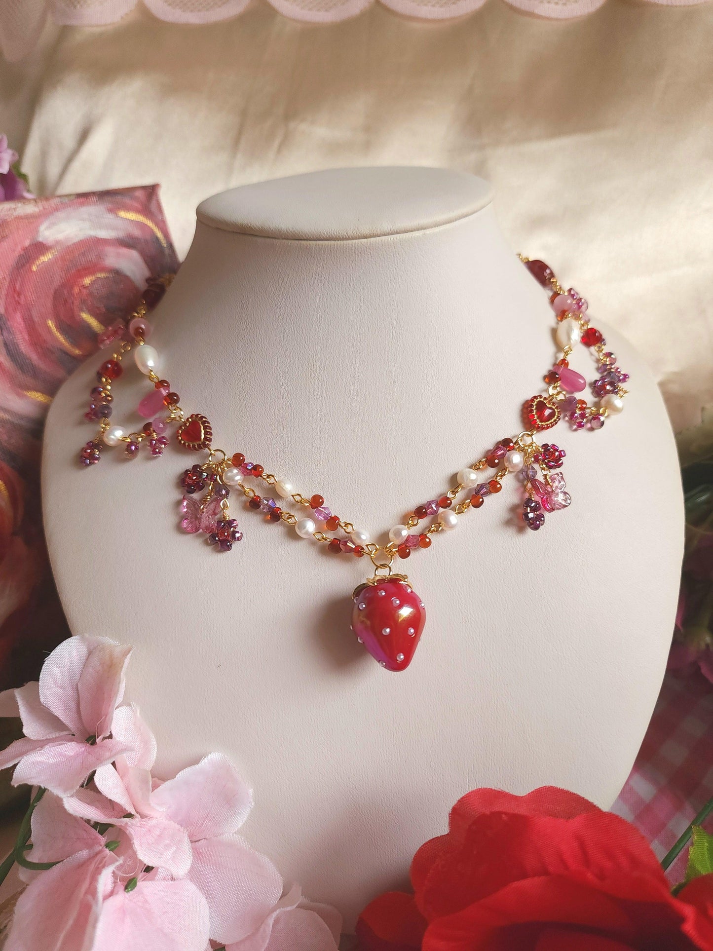 Garnet Grove Necklace