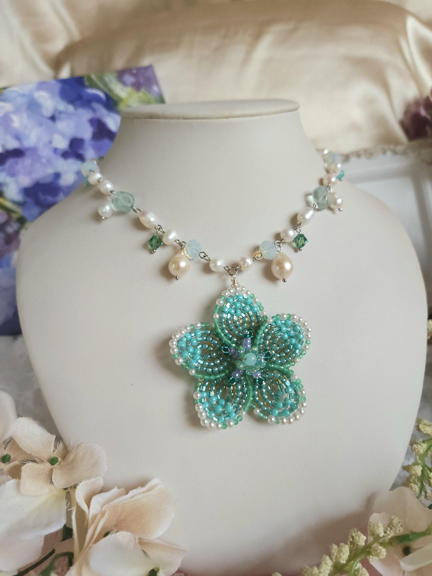 Opal Oceanflower Necklace