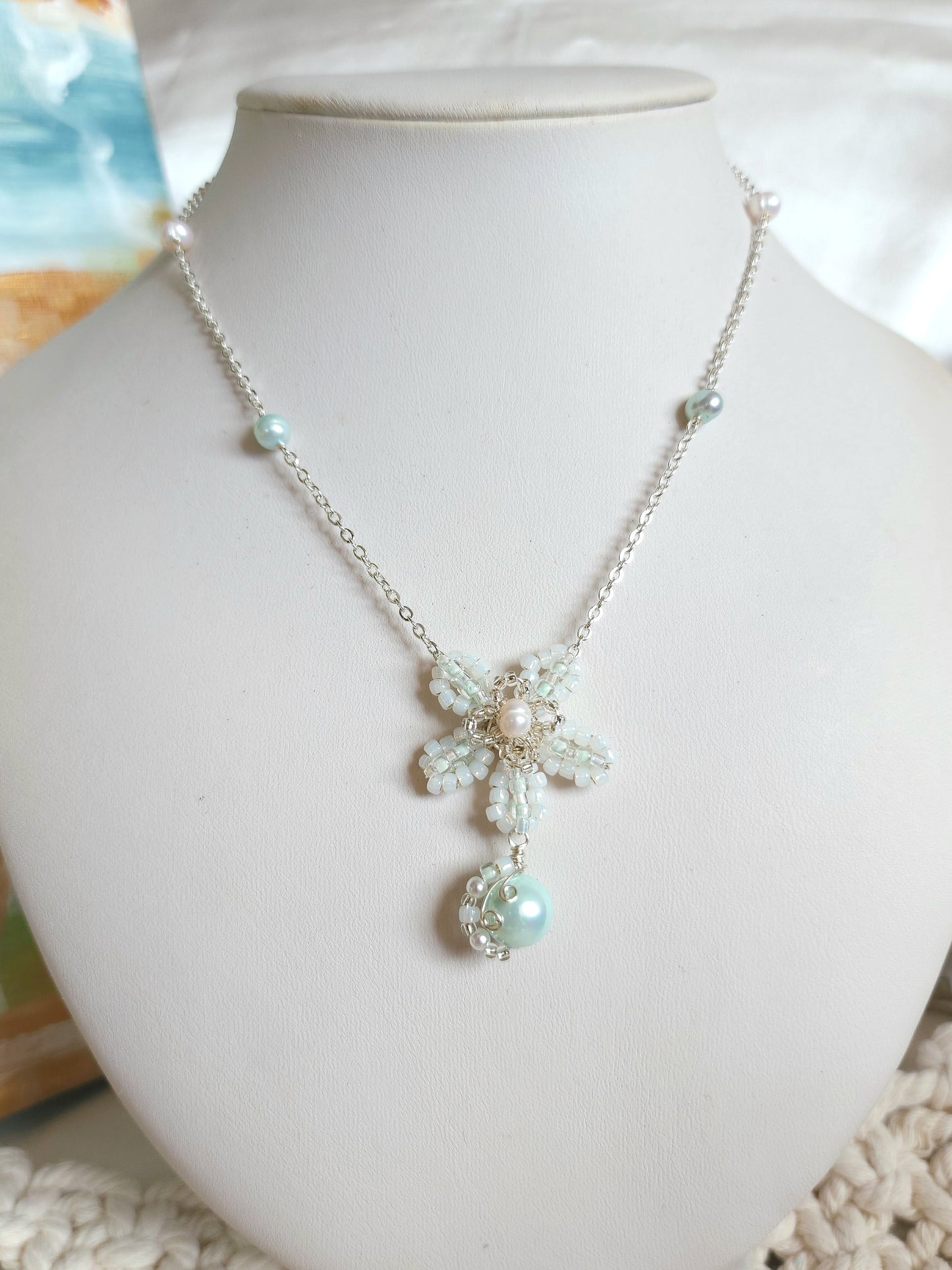 Sea Ice Blossom Necklace