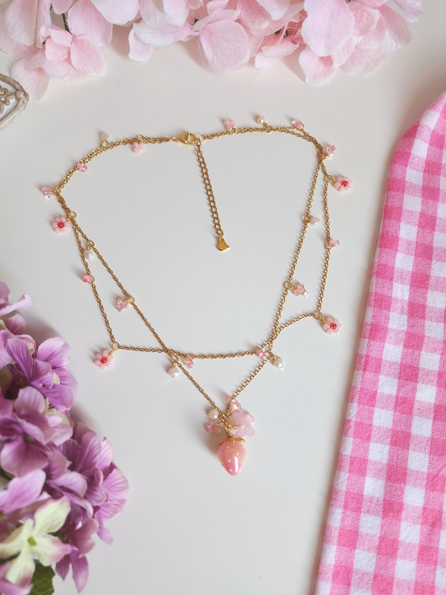 Strawberry Sugar Necklace