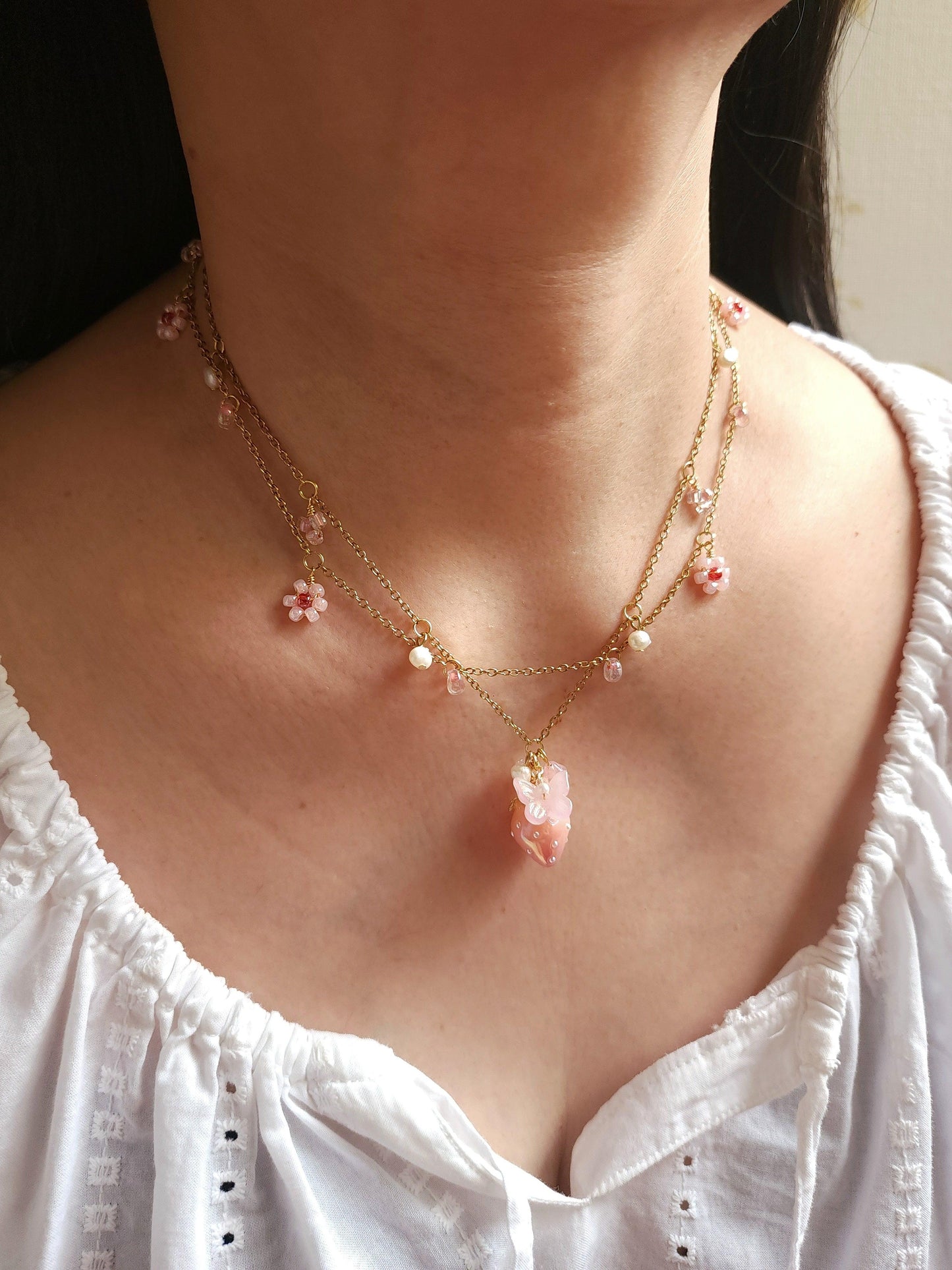 Strawberry Sugar Necklace