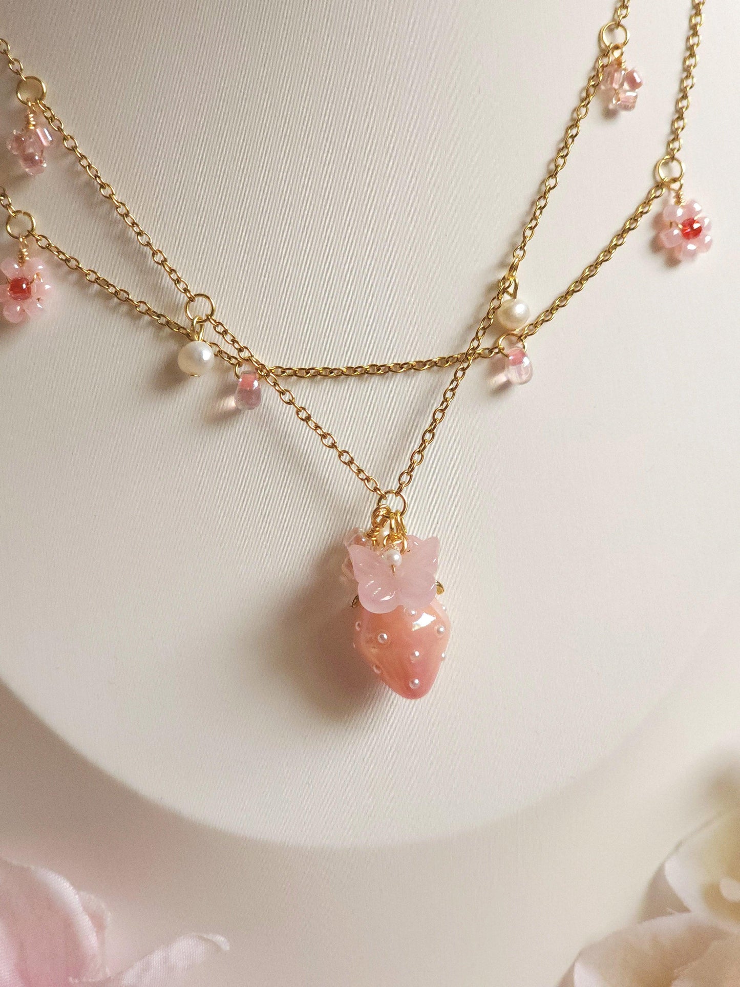 Strawberry Sugar Necklace