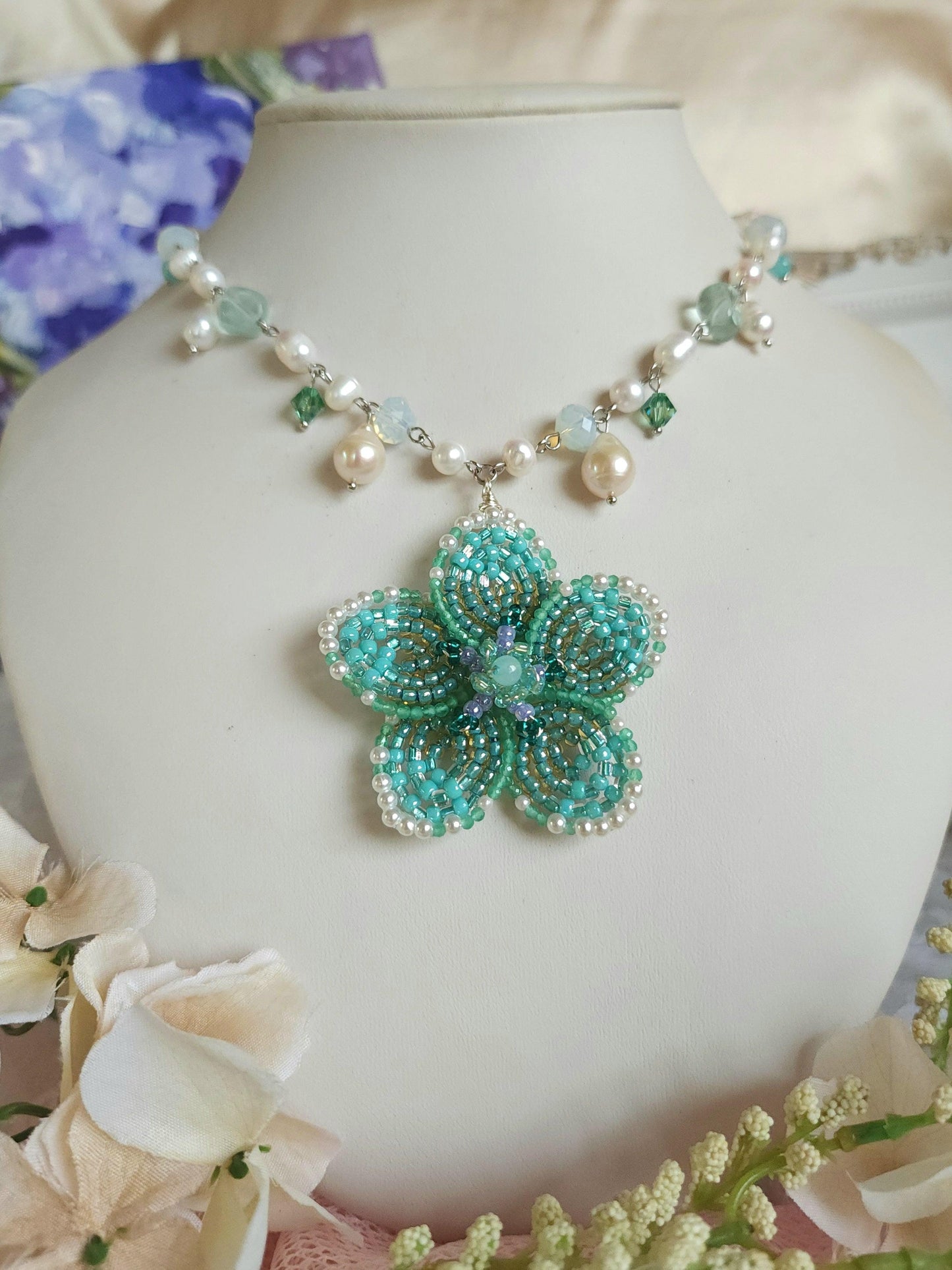 Opal Oceanflower Necklace