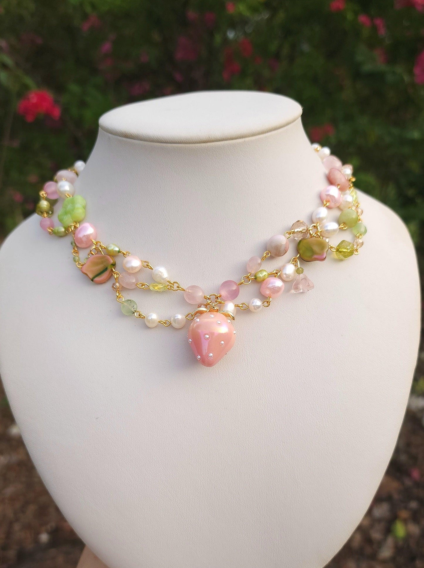 Strawberry Meadow Necklace