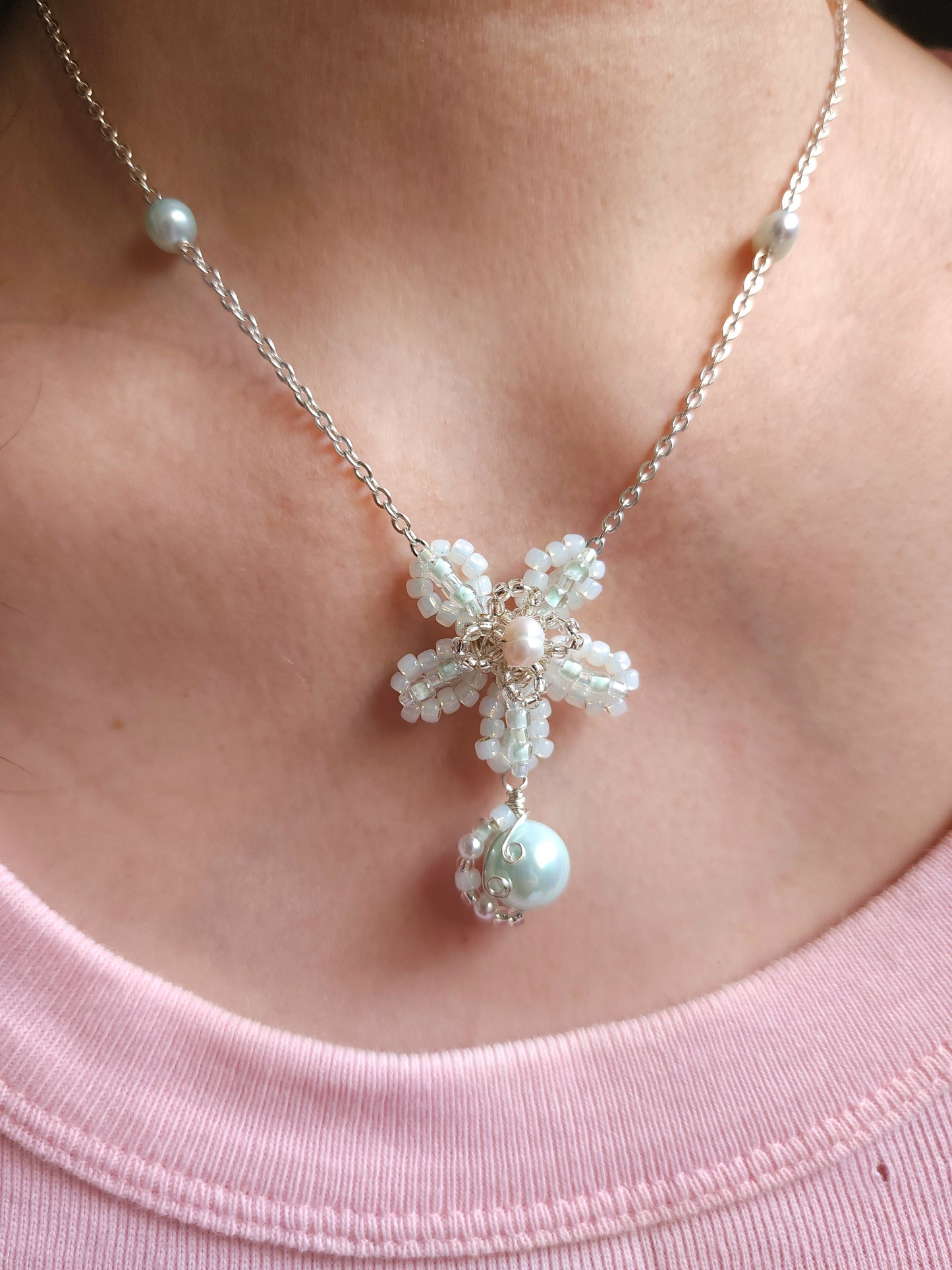 Sea Ice Blossom Necklace