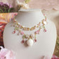 White Strawberry Romance Necklace